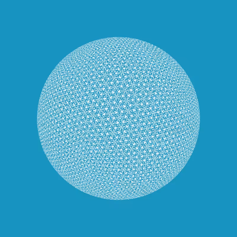 Digital Gothic: Spherical Tessellation #16