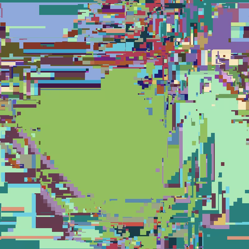 Cascade automata, pixel nature #19