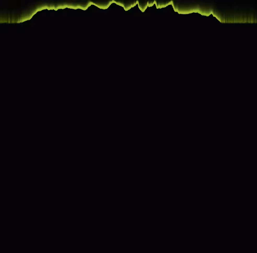 Raining Pixels #103 Yellow Green, Matrix Style