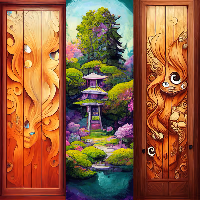 AI Japanese Garden in Spring #2