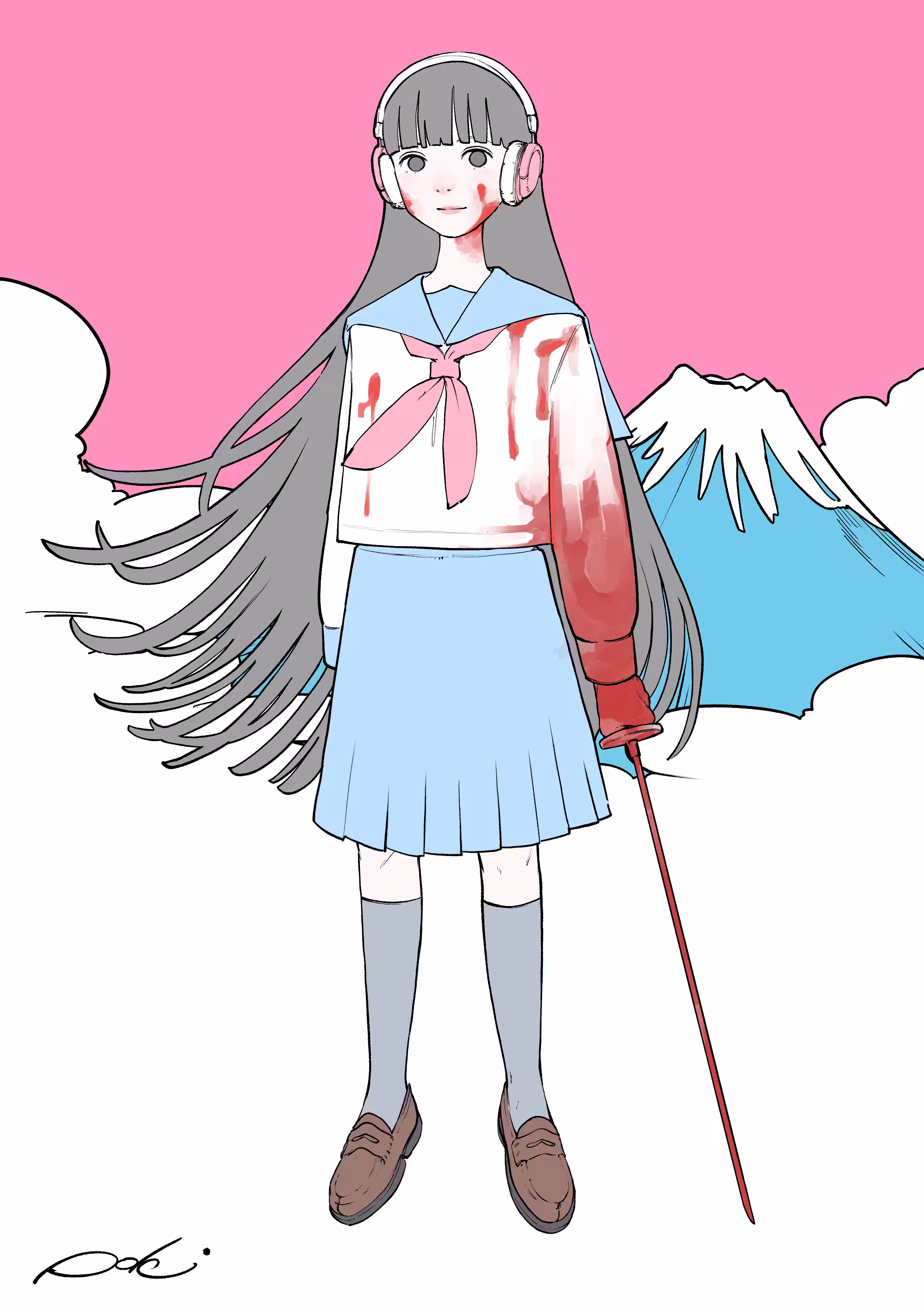 School girl × Nihonto