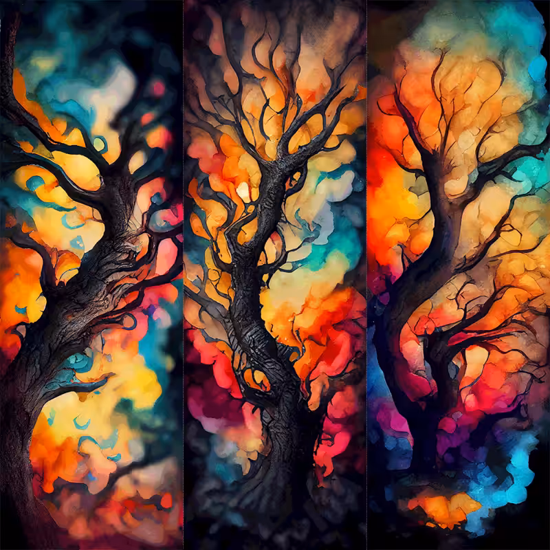AI Psychedelic Forest #7