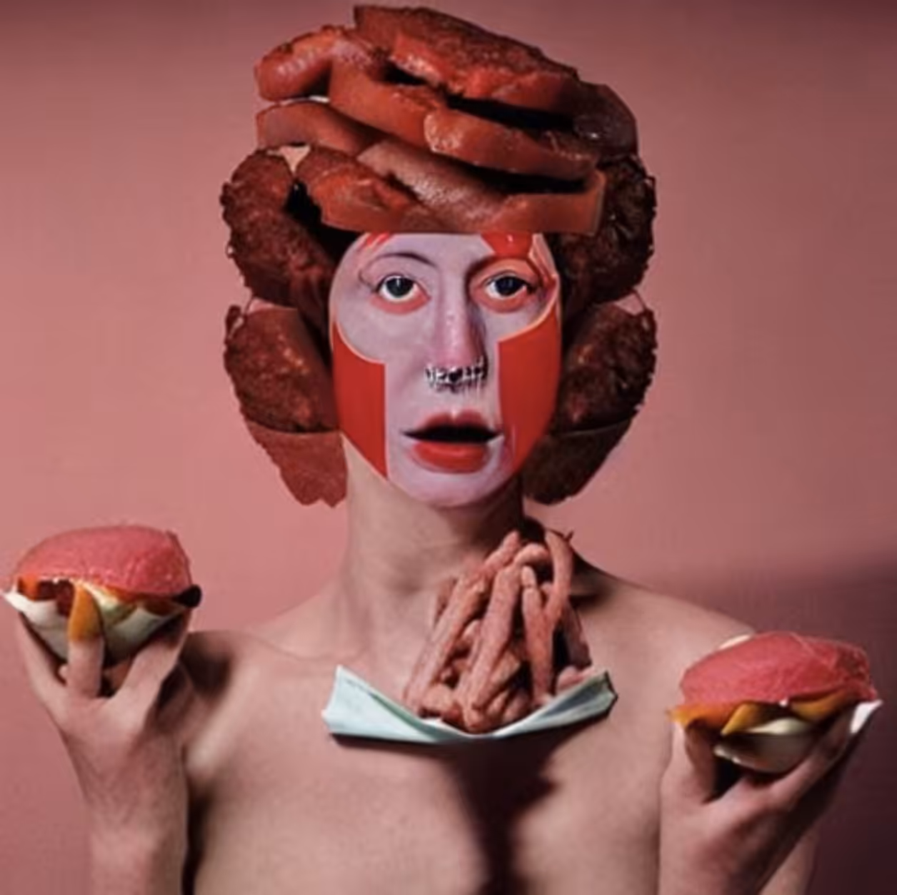 Meat Hat and Sandwiches