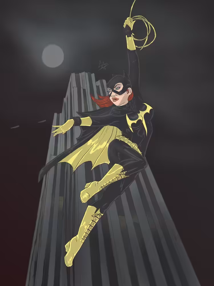 A swinging bat