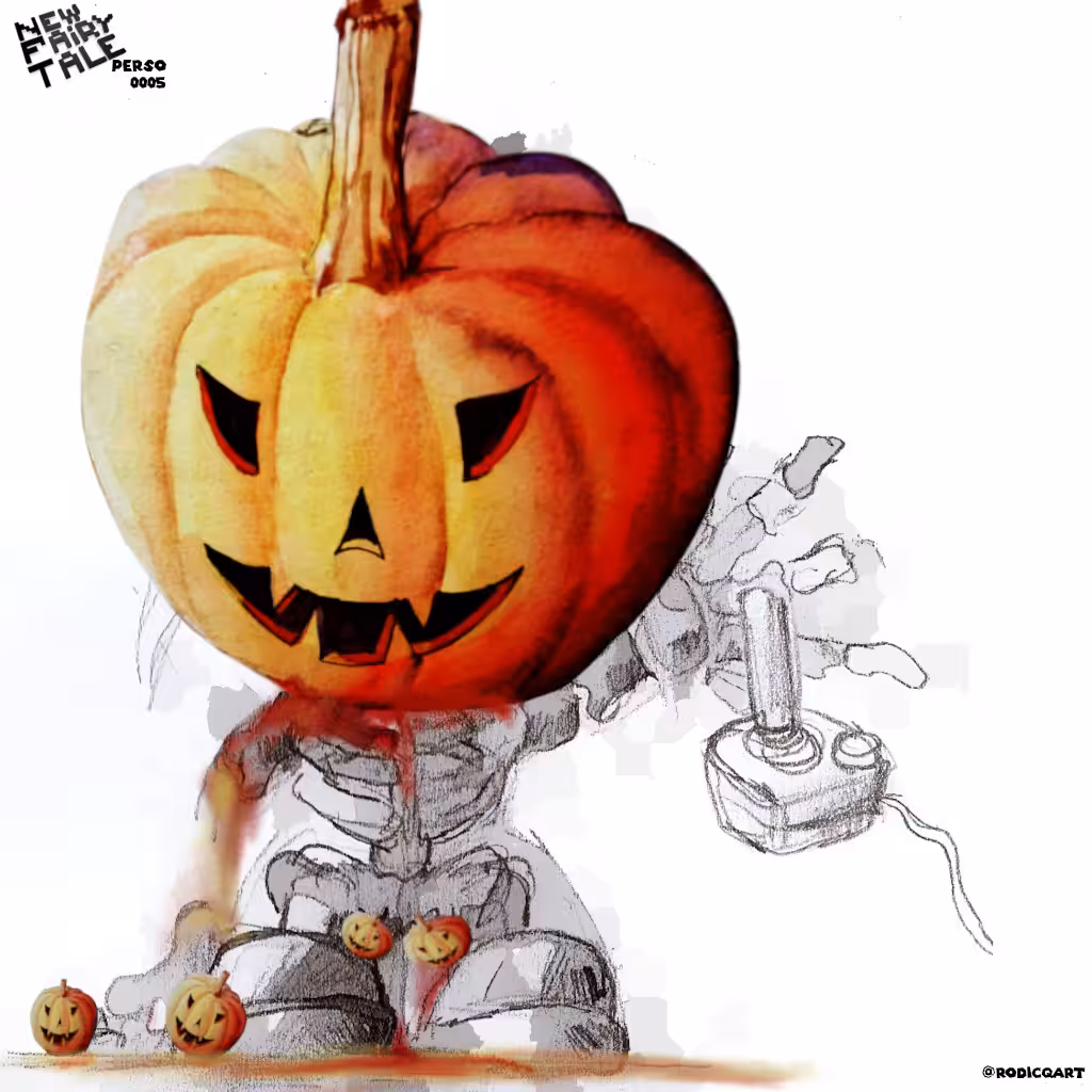 Little Character 0005 : dead pumpkin
