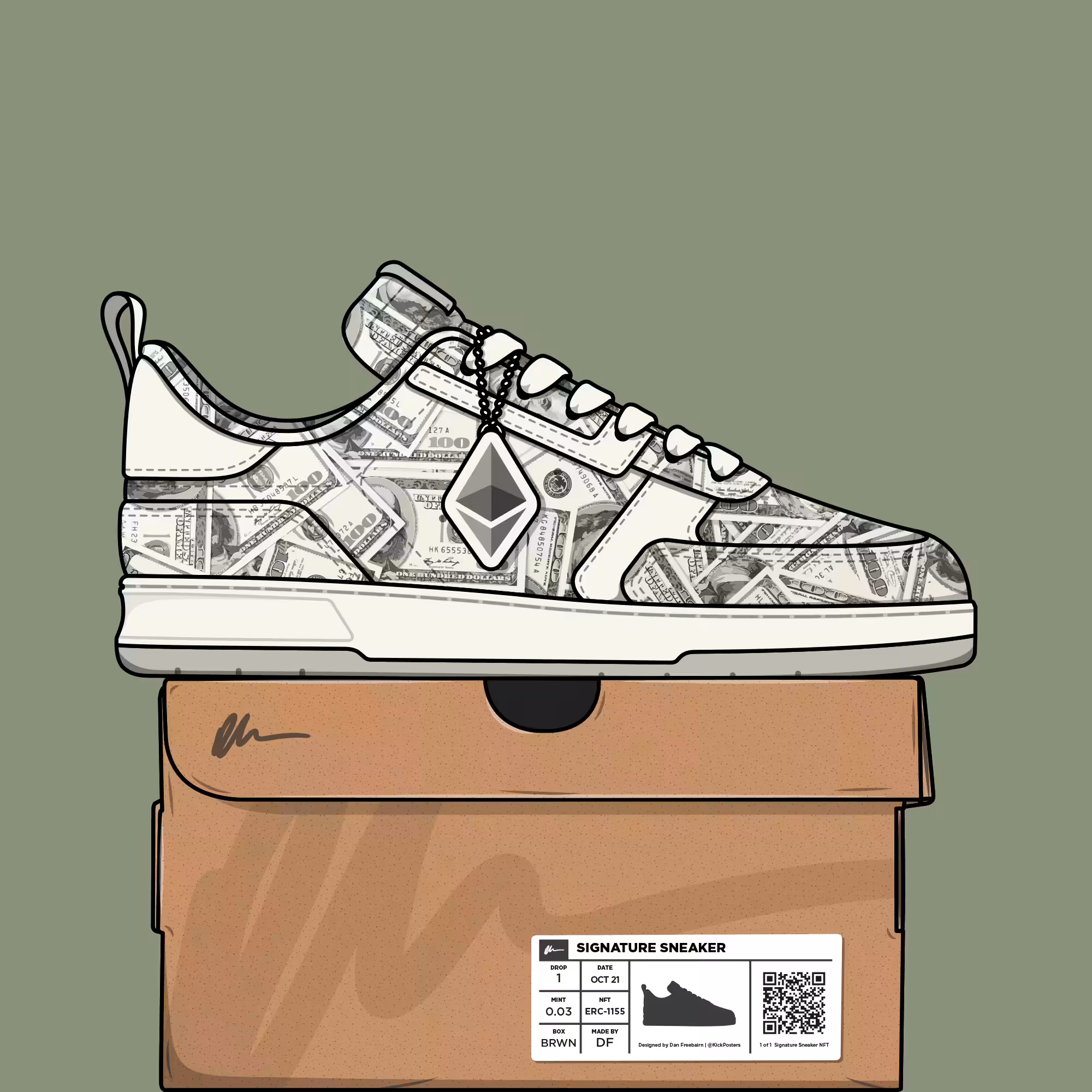 Signature Sneakers (Genesis): Signature Sneaker 'Money' - #042
