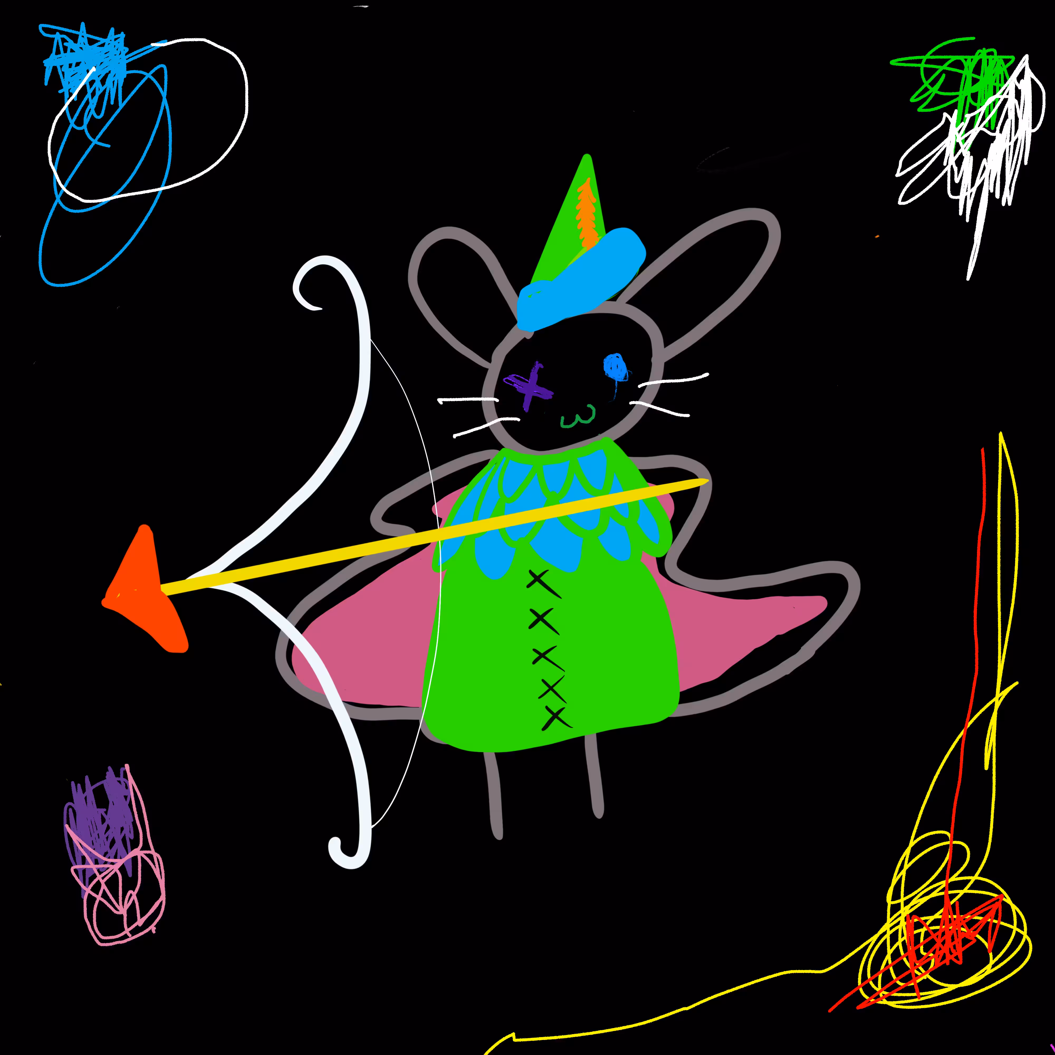Rainbow Rabbit Sagitarius