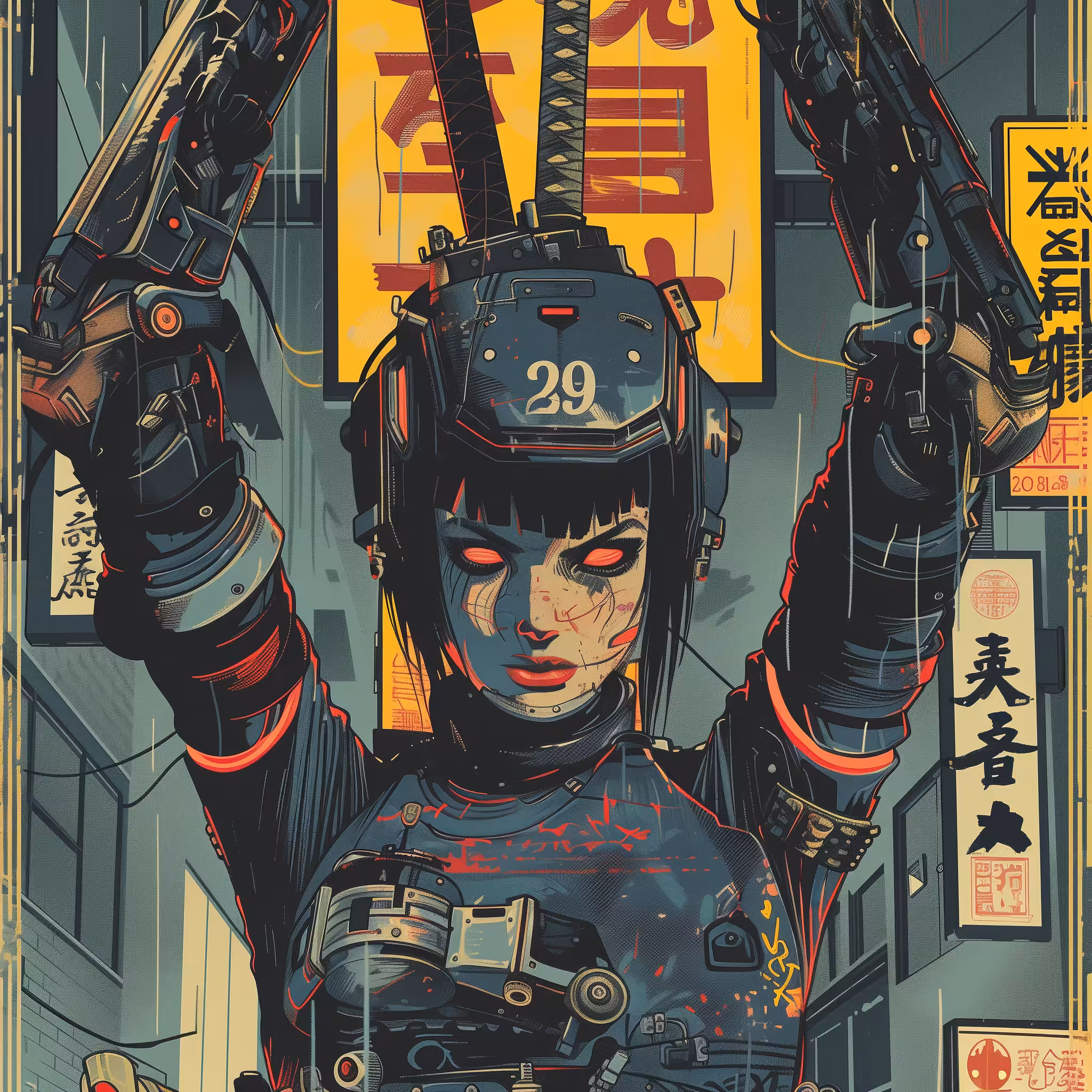 電脳忍者: 第29号 (Dennō Ninja: Dai 29 Gō) - Cyber Ninja: Unit 29