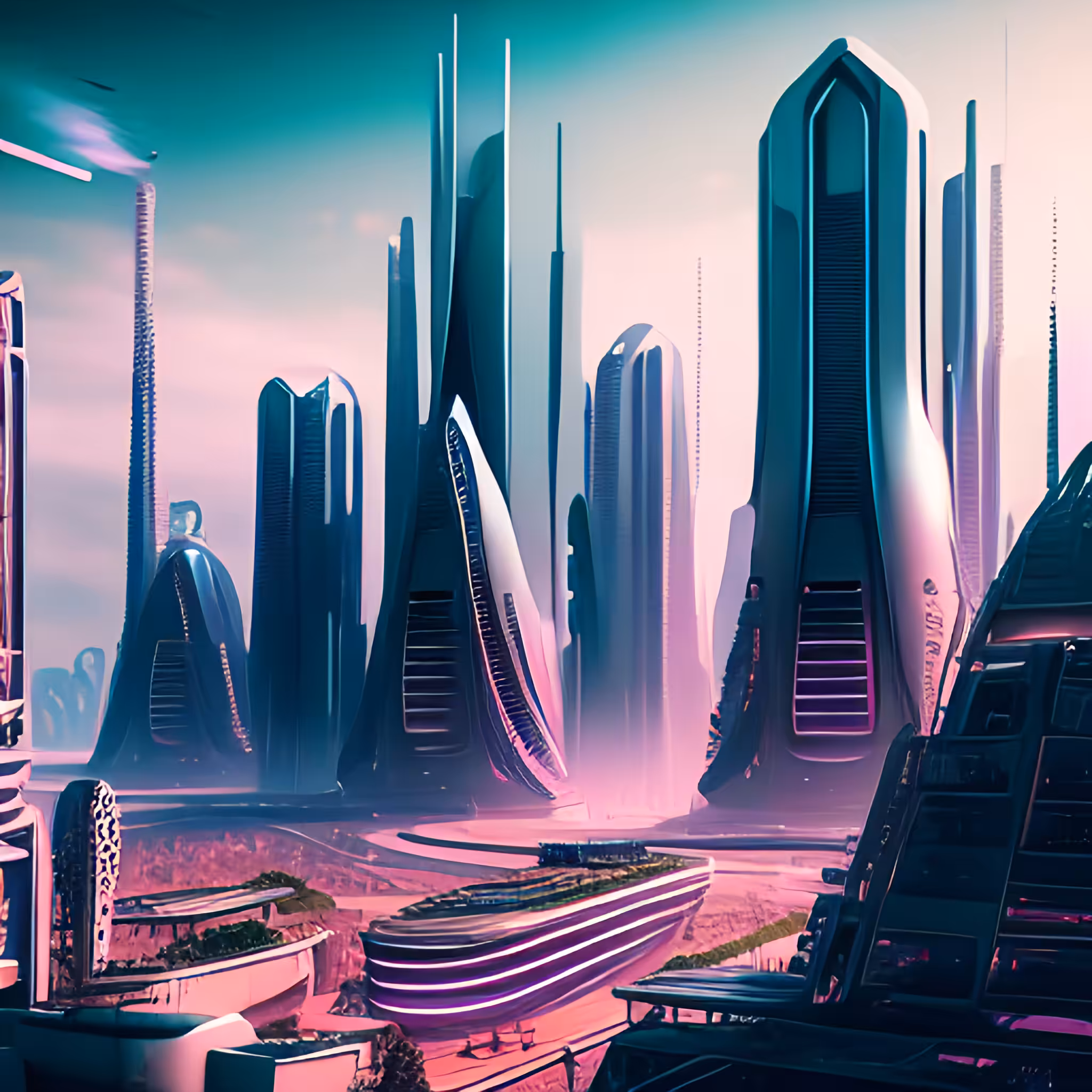 FUTURISTIC CITY #93