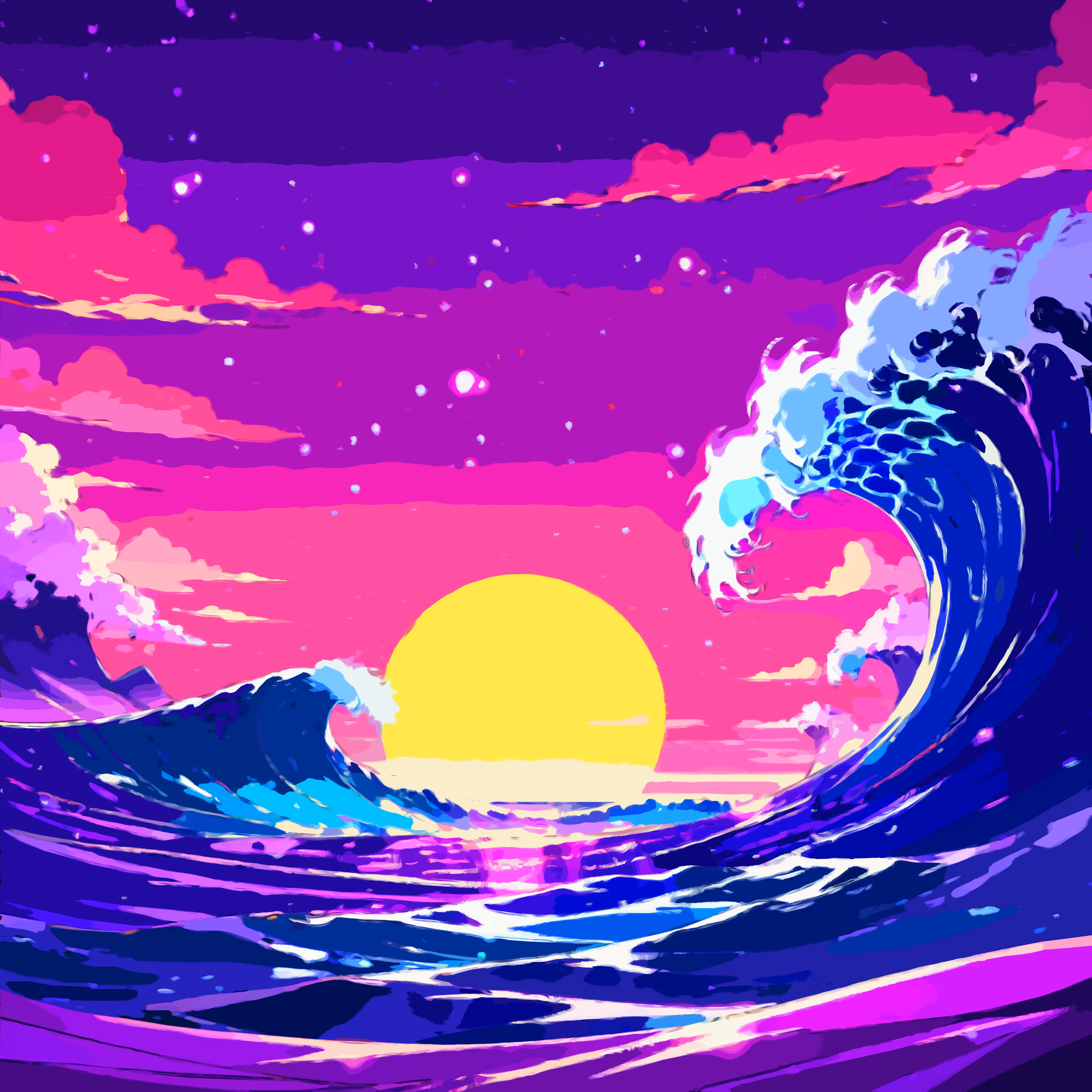 Purple Waves