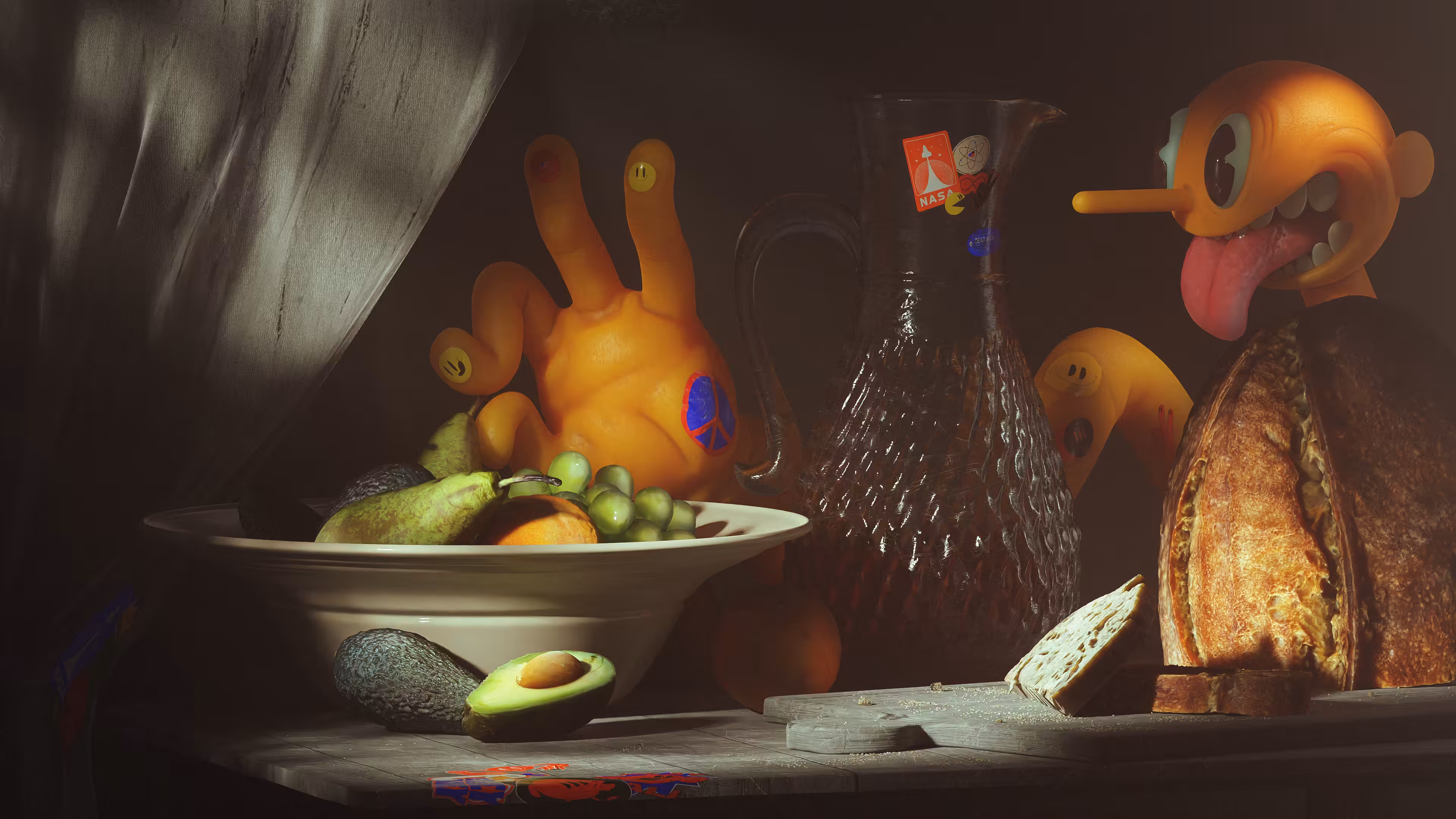 Fruit thief 🍐 👁️👅👁️