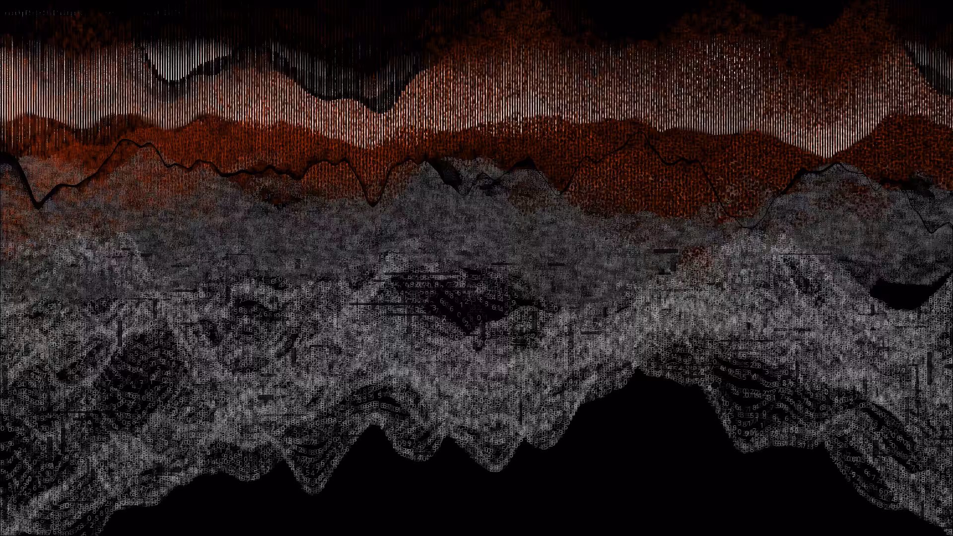 Pixel rain in a data landsacape #15