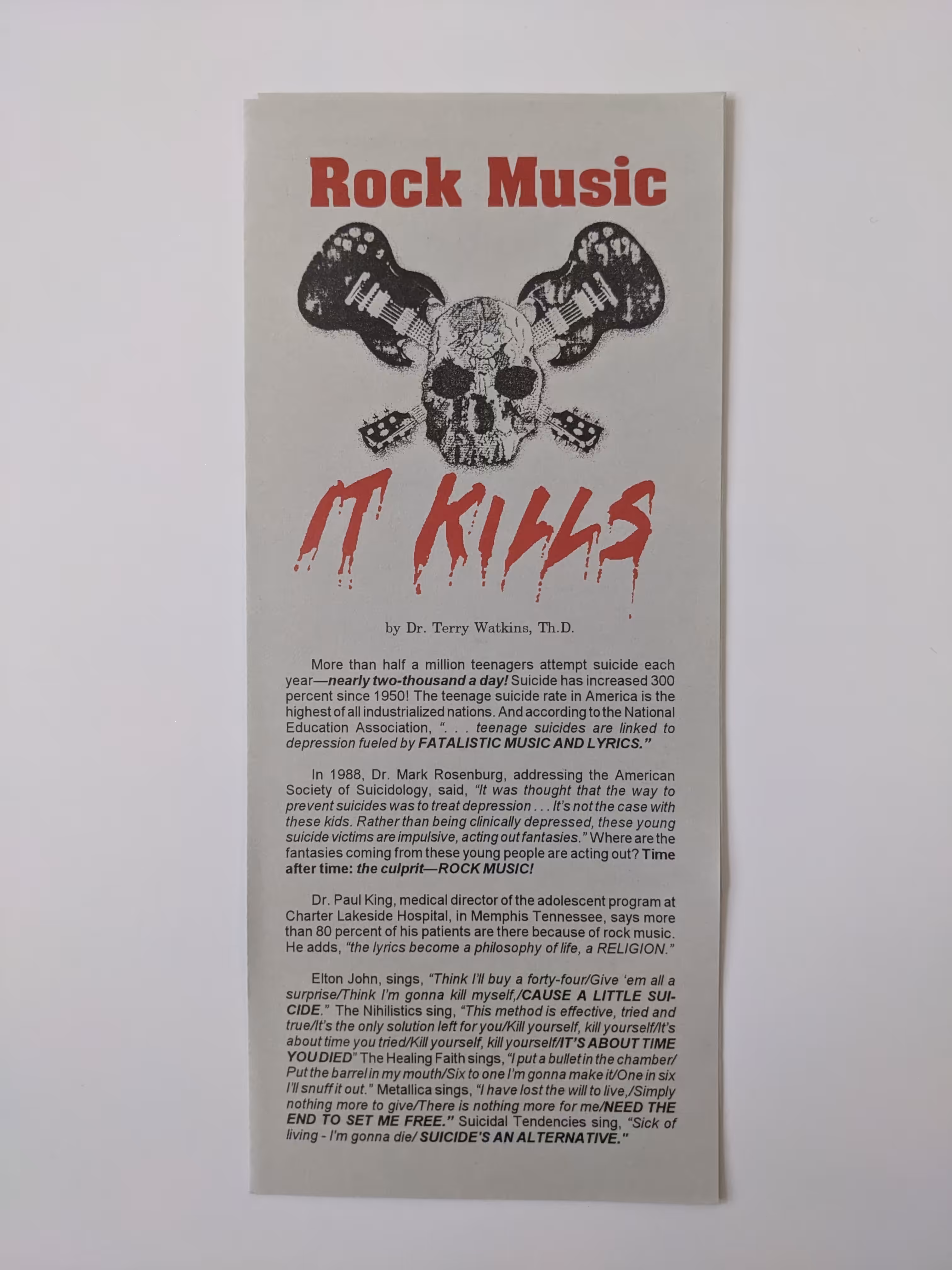Rock Music IT KILLS