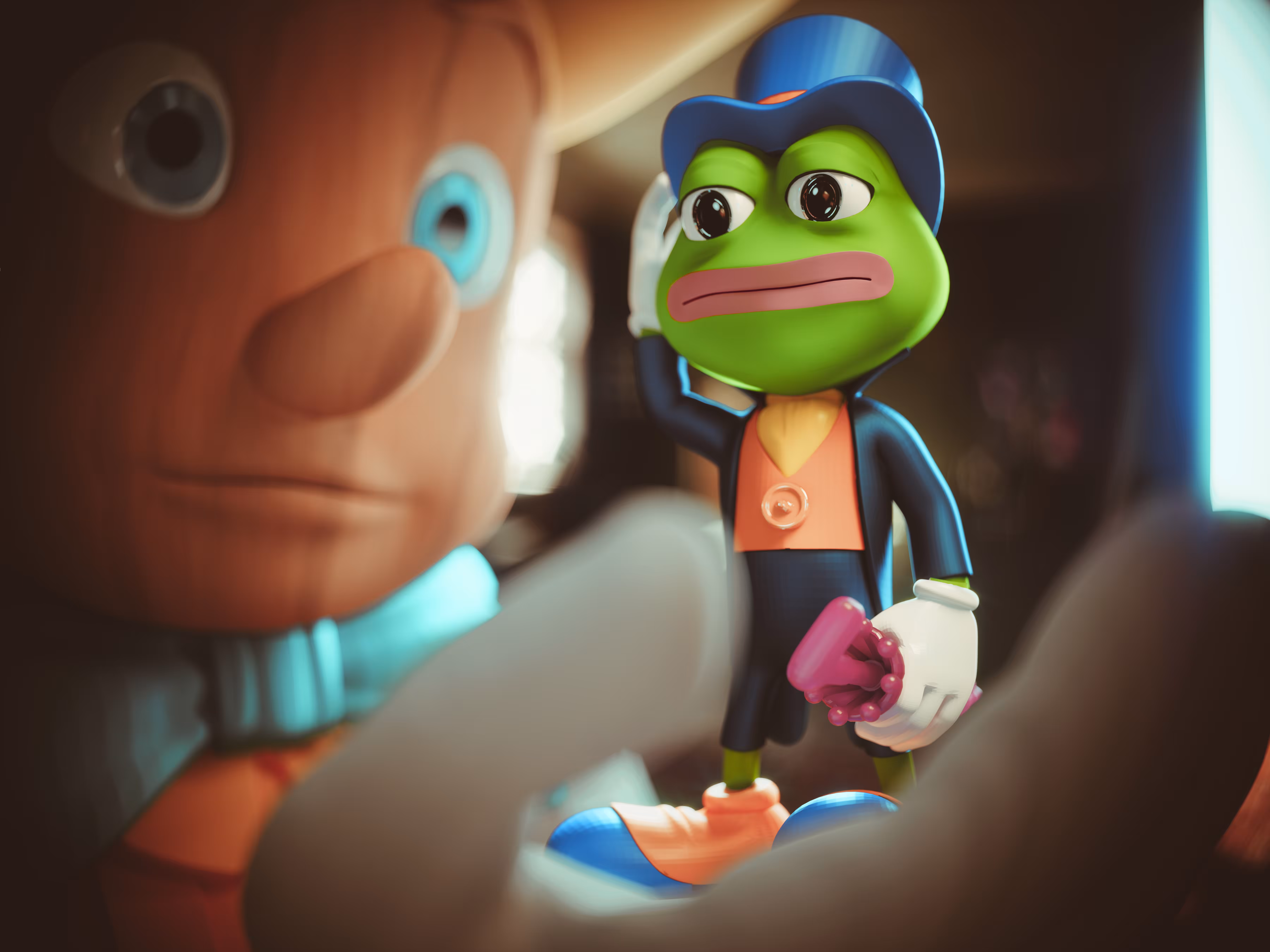 メカ Pepe Cricket & Pinocchio 🐸 