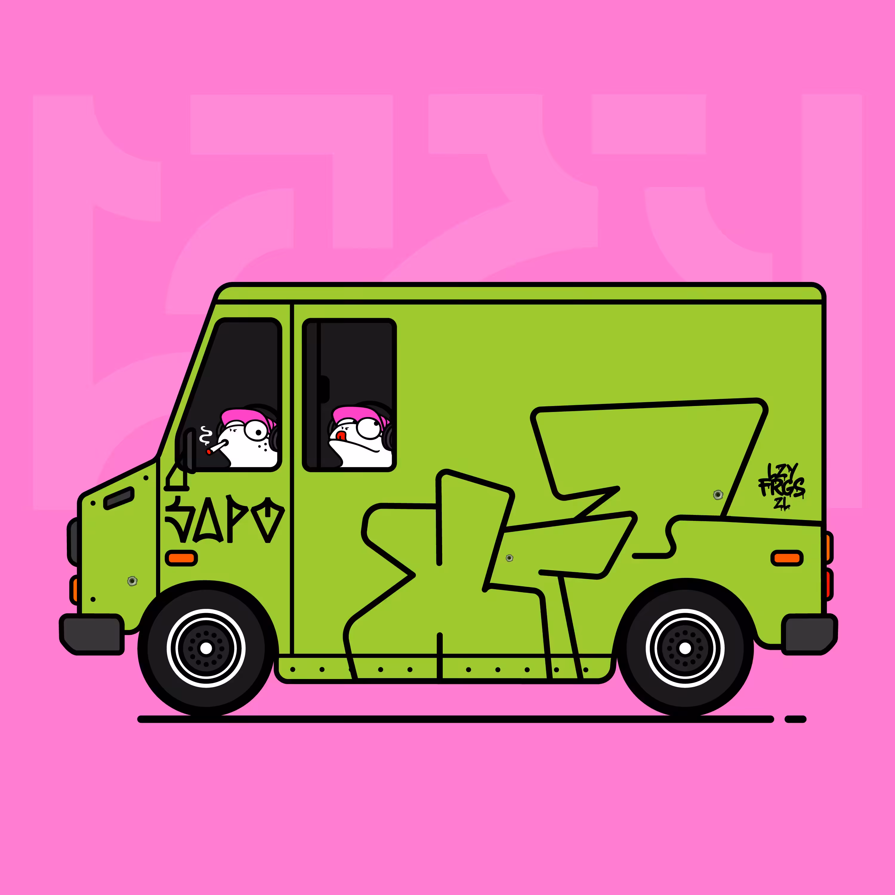 Lazy Frogs On The Road #118