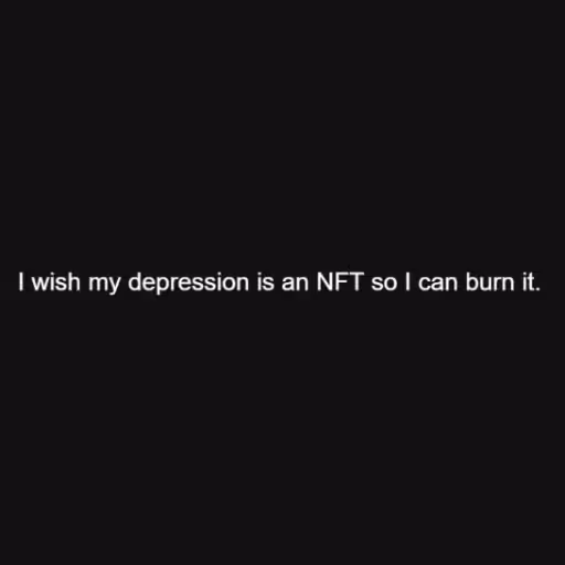 I wish my depression...