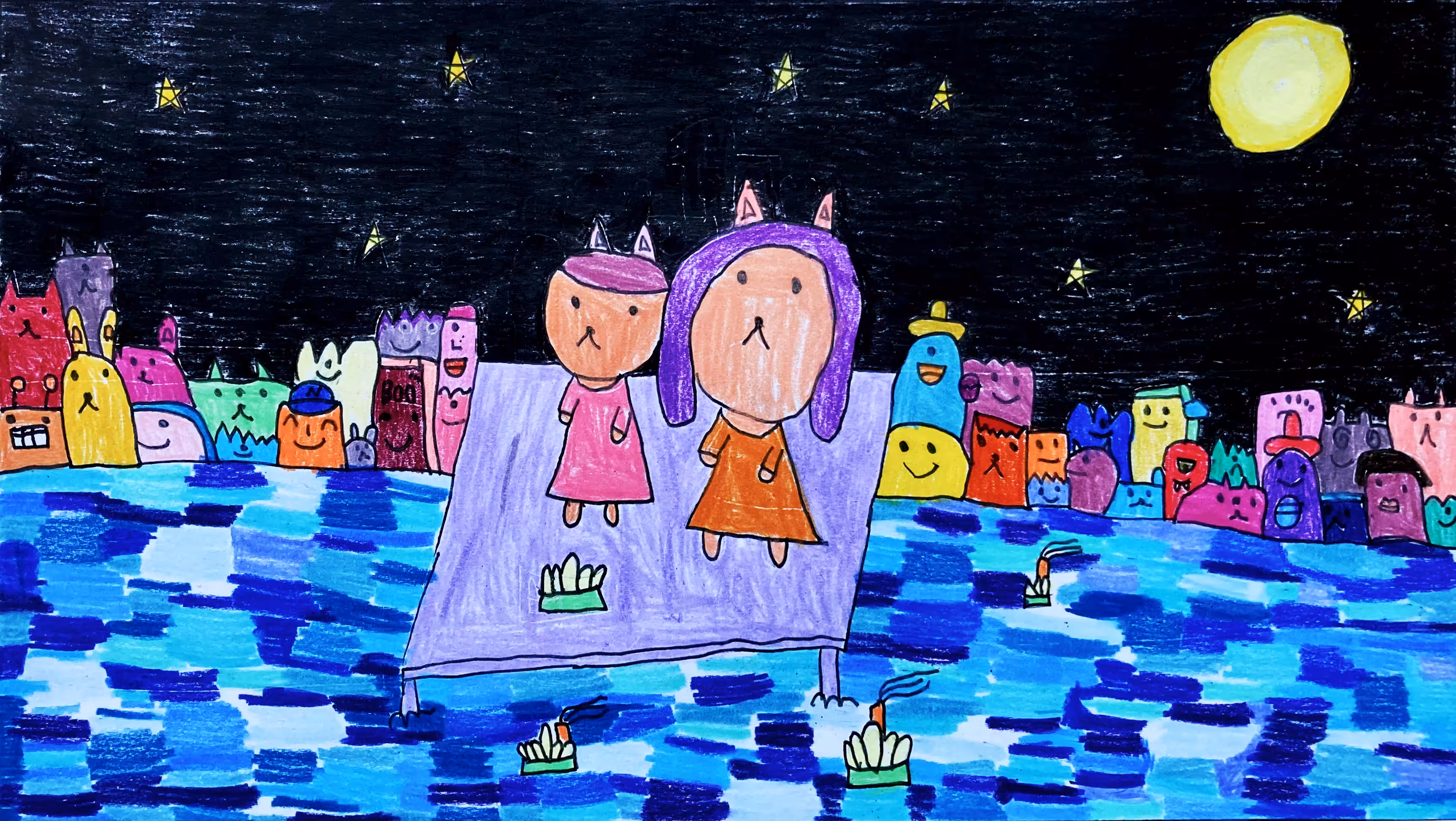 Loy Krathong with Monsters