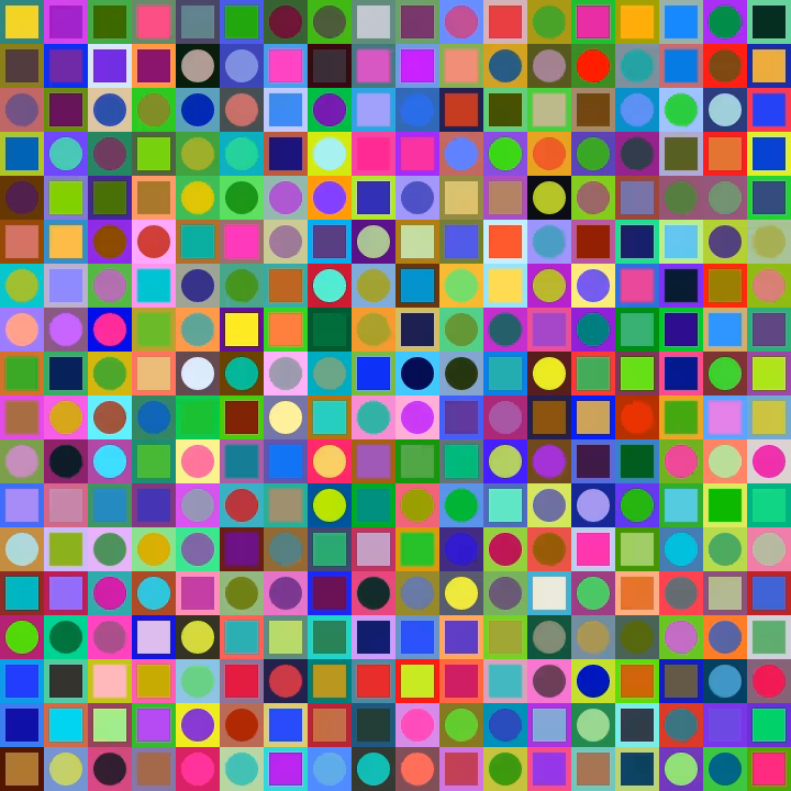 Square Dot Composition #274