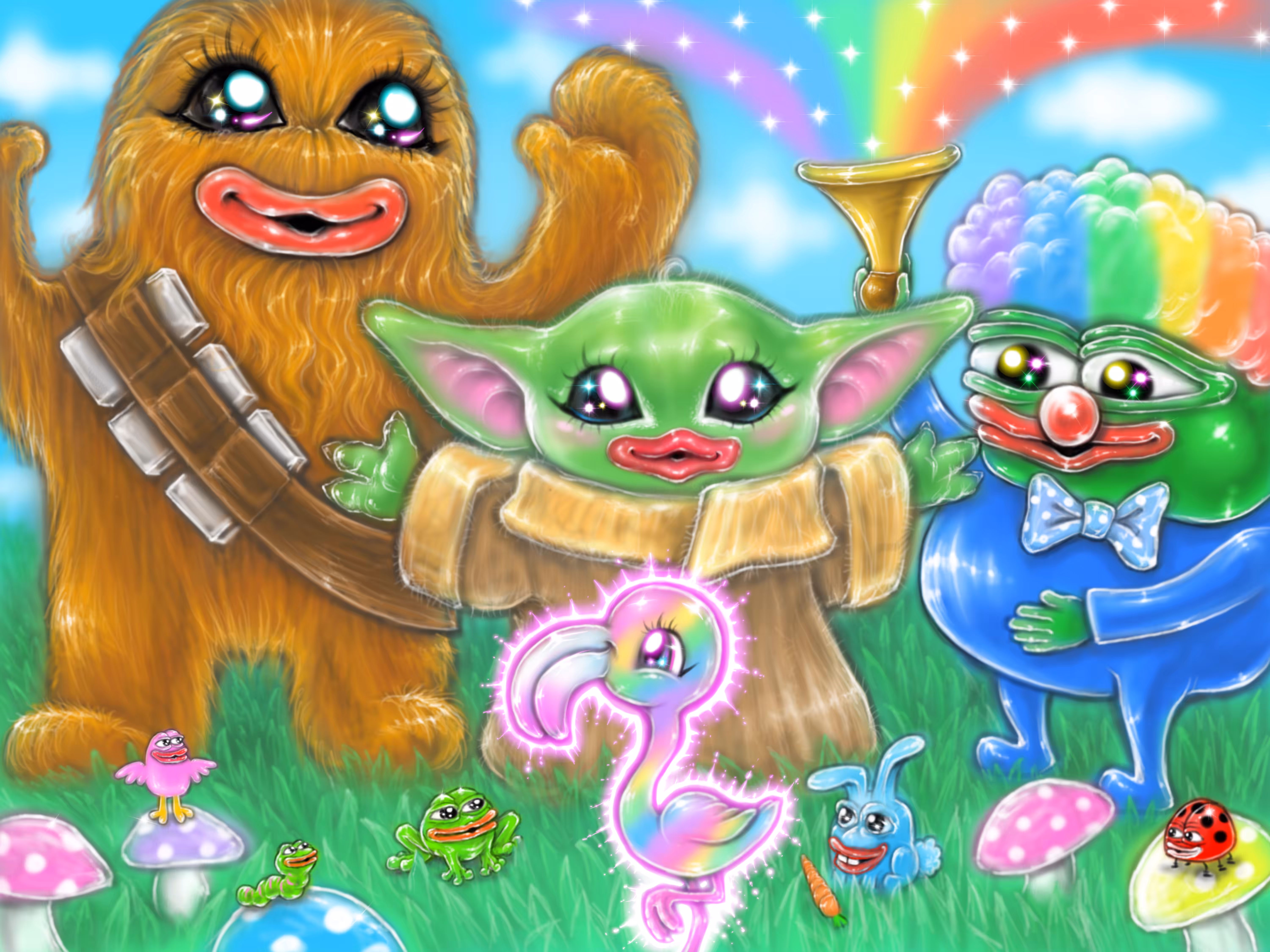 3 Pepies found New friend