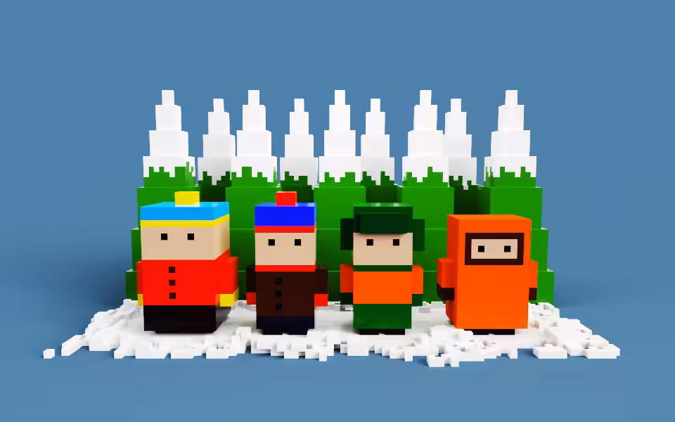 South Park in voxels