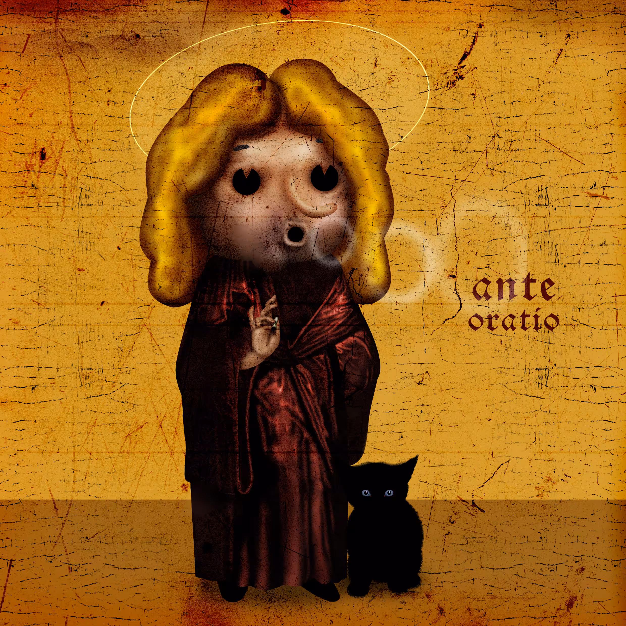 Lil' Jesús with Cat