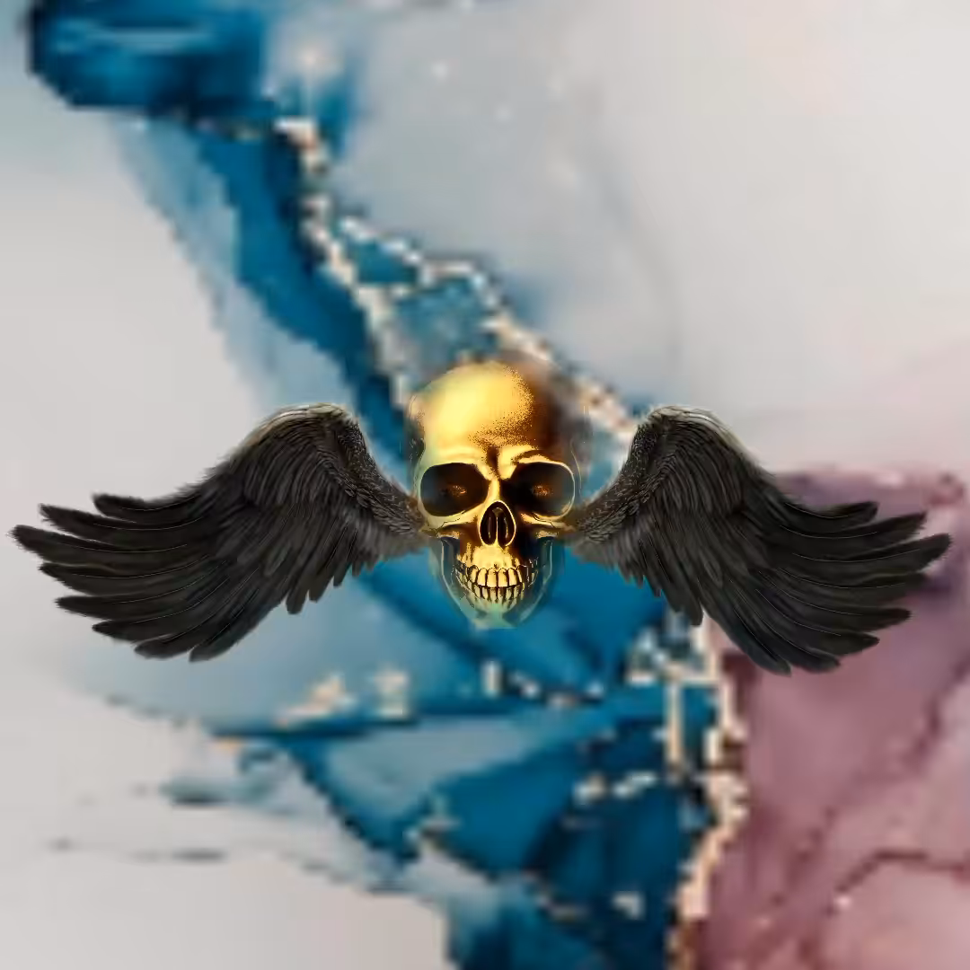 SKULL - GOLDENBIRD - REDBLUE