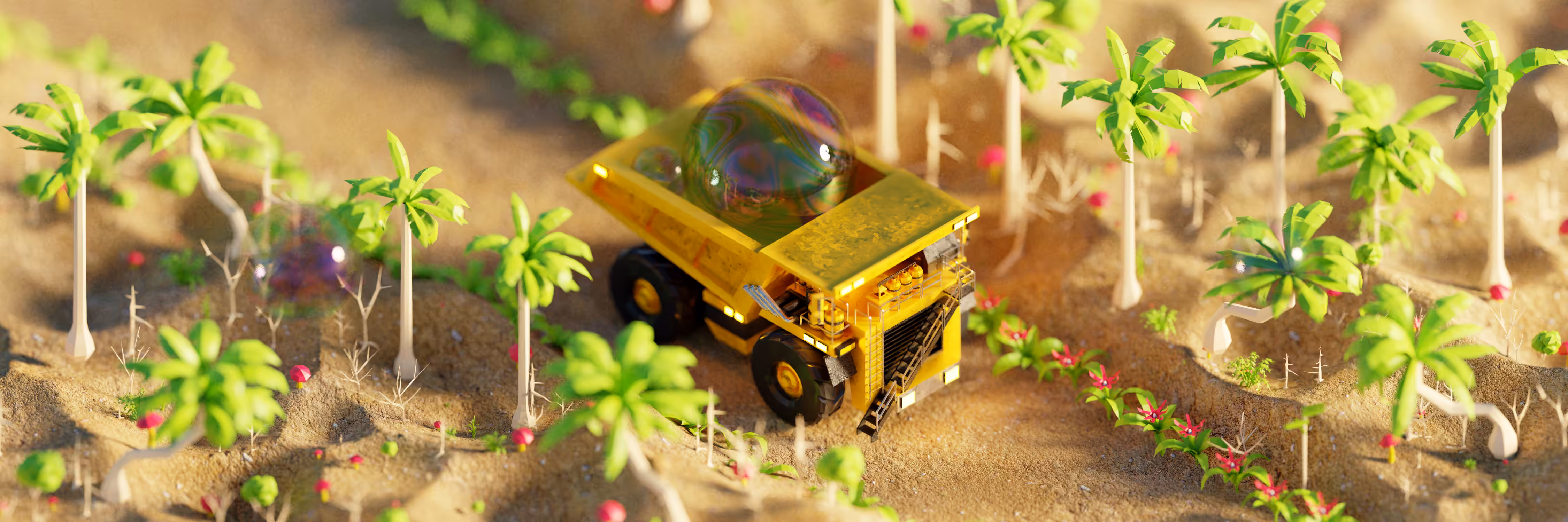 Truck Mining Bubbles