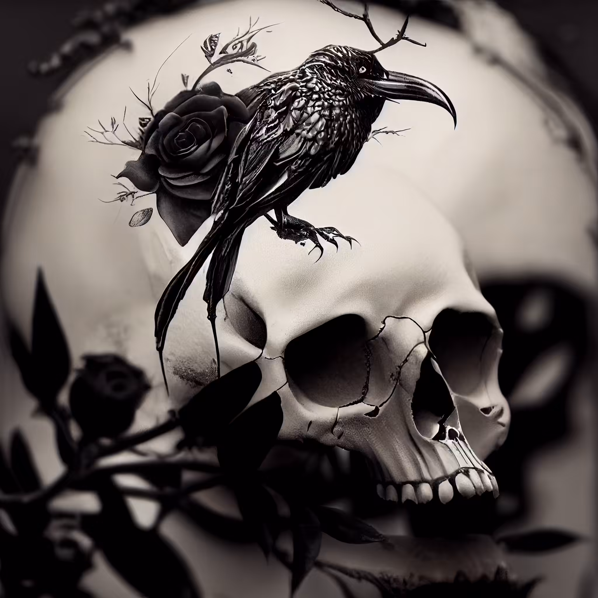 Raven Skull