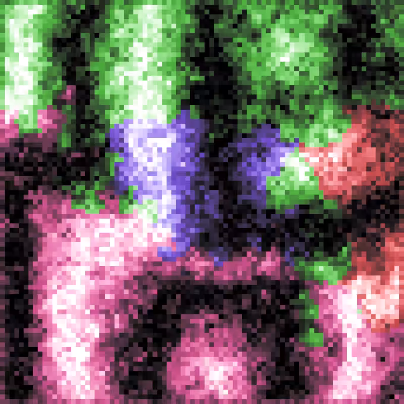 Rainbow Ripples Automaton #2