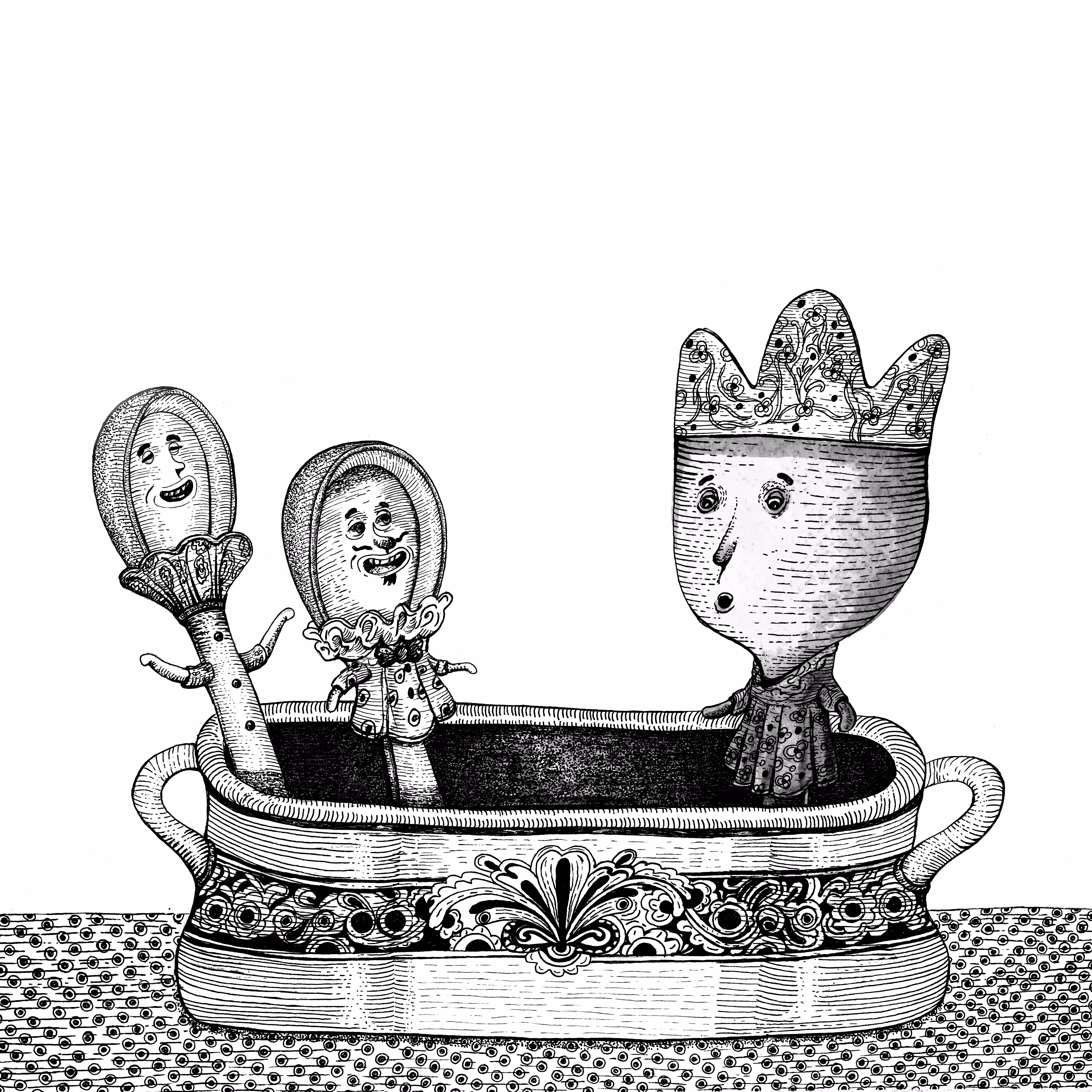 Spork With Paper Crown