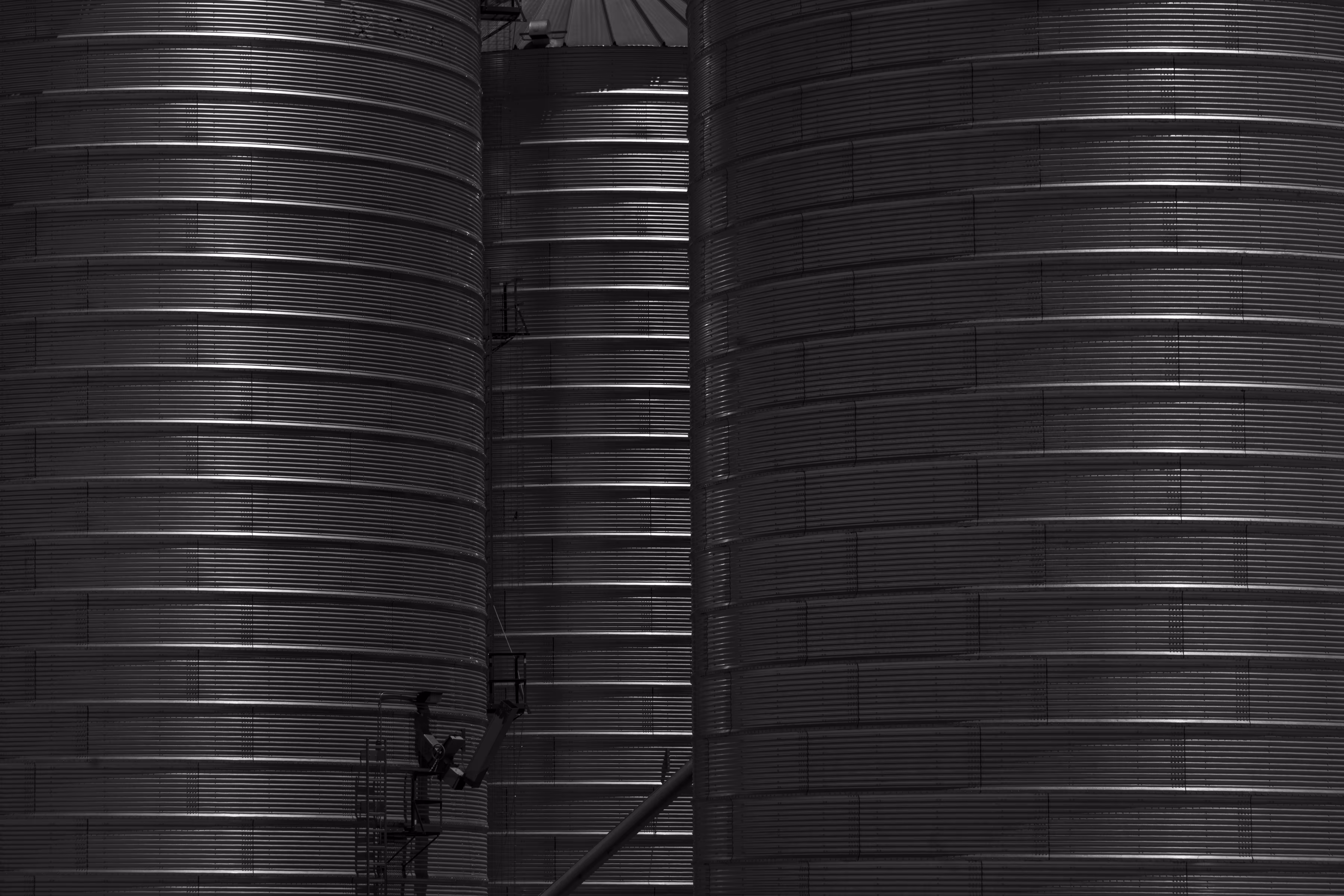 Silo Trio in BW