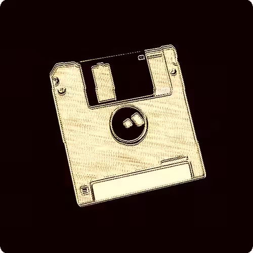 💾 TOKEN 36 - Sepia Floppy Disk