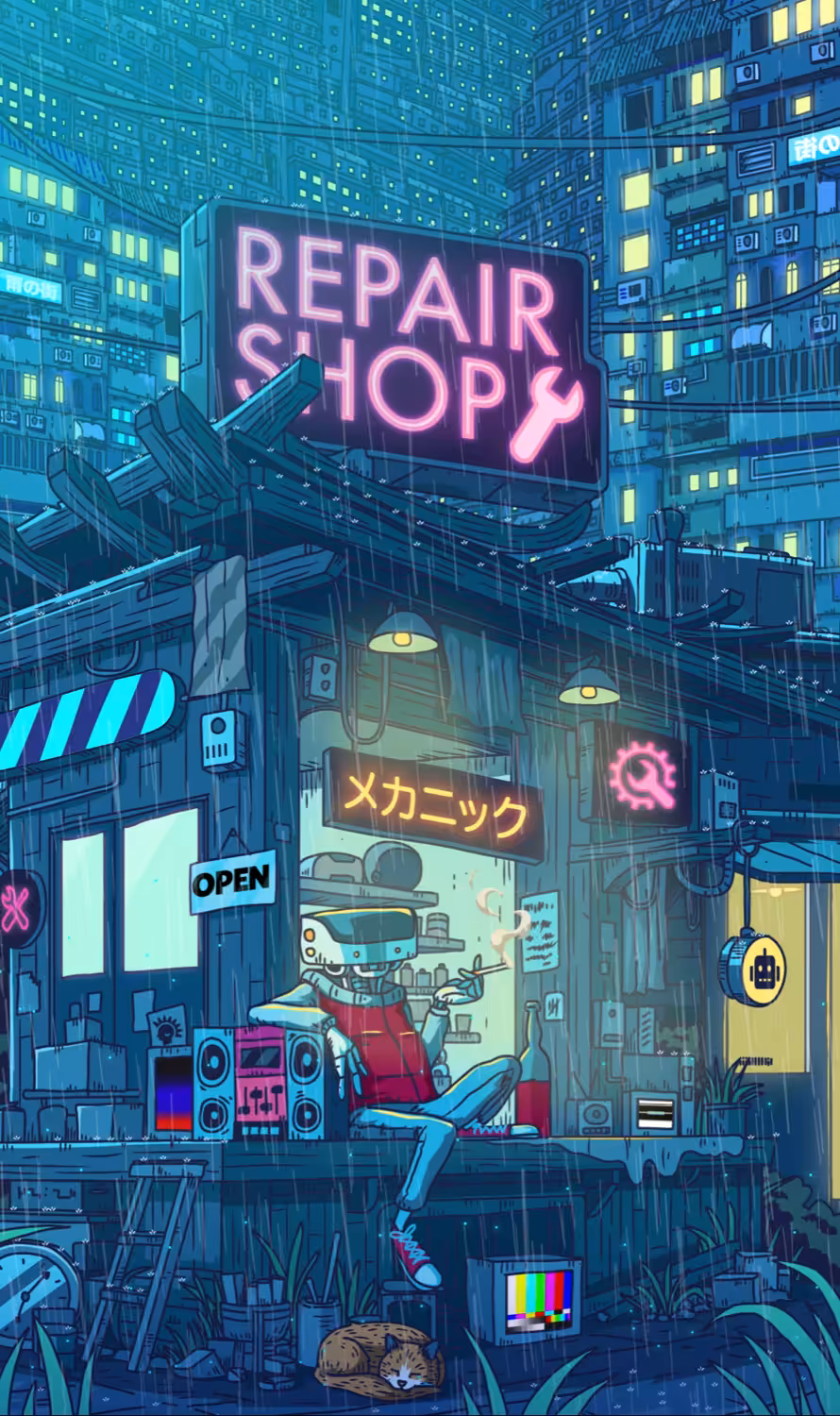 waiting for customers