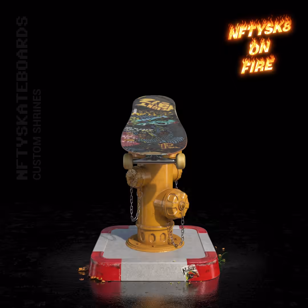 nftyskateboards NFT#122 - NFTYSK8 on fire (2nd Birthday Special)