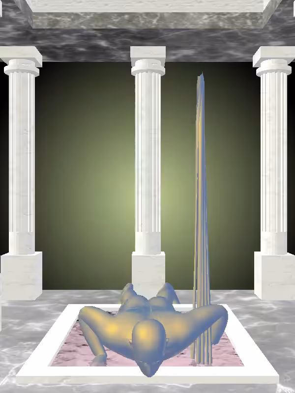 HeavenComputer: The Athletic Sunlit Cobalt Man #1209