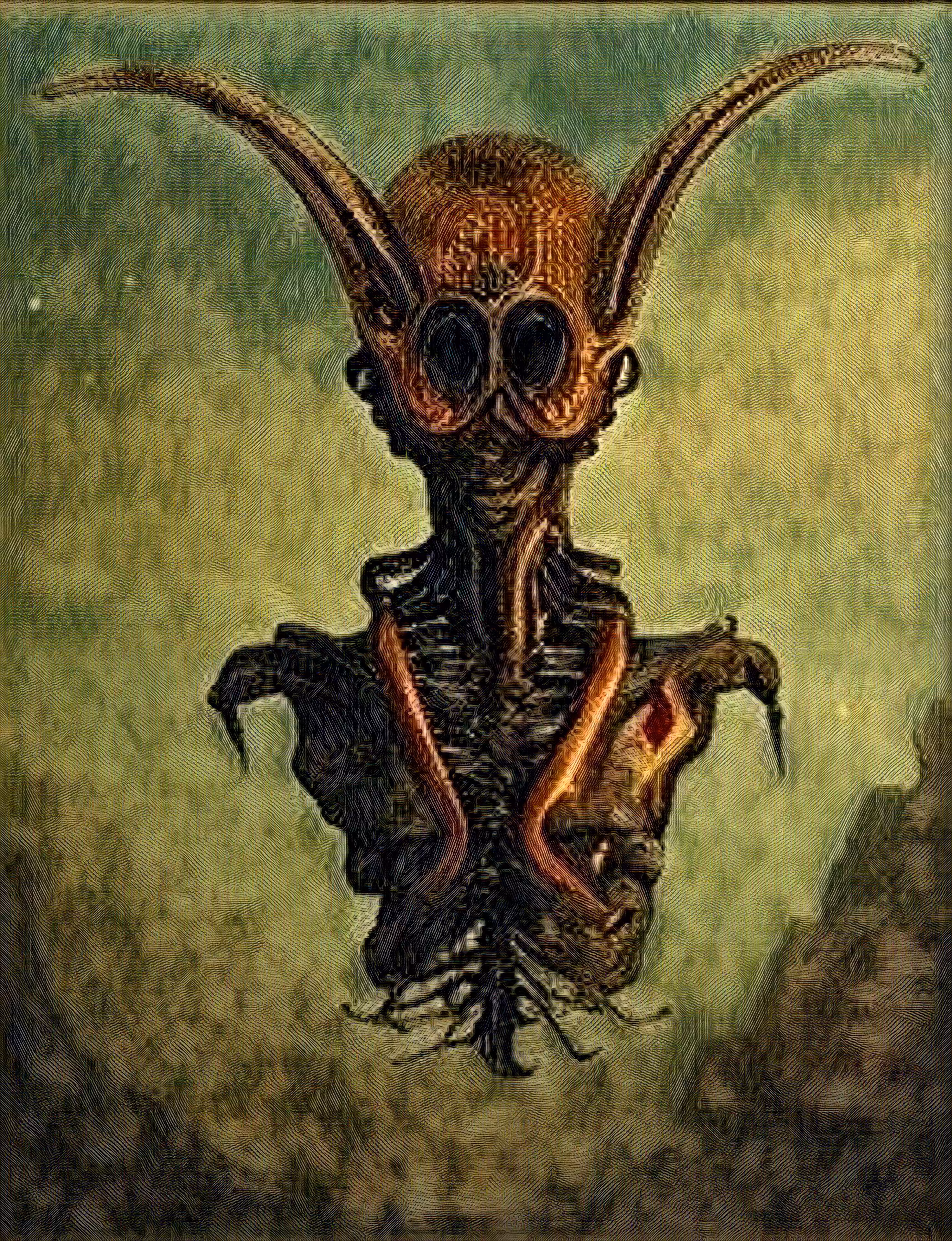 ⁿ⁰`3 • ET Retro • UFO 入れ墨 & Color Plate Engravings • Roswell 