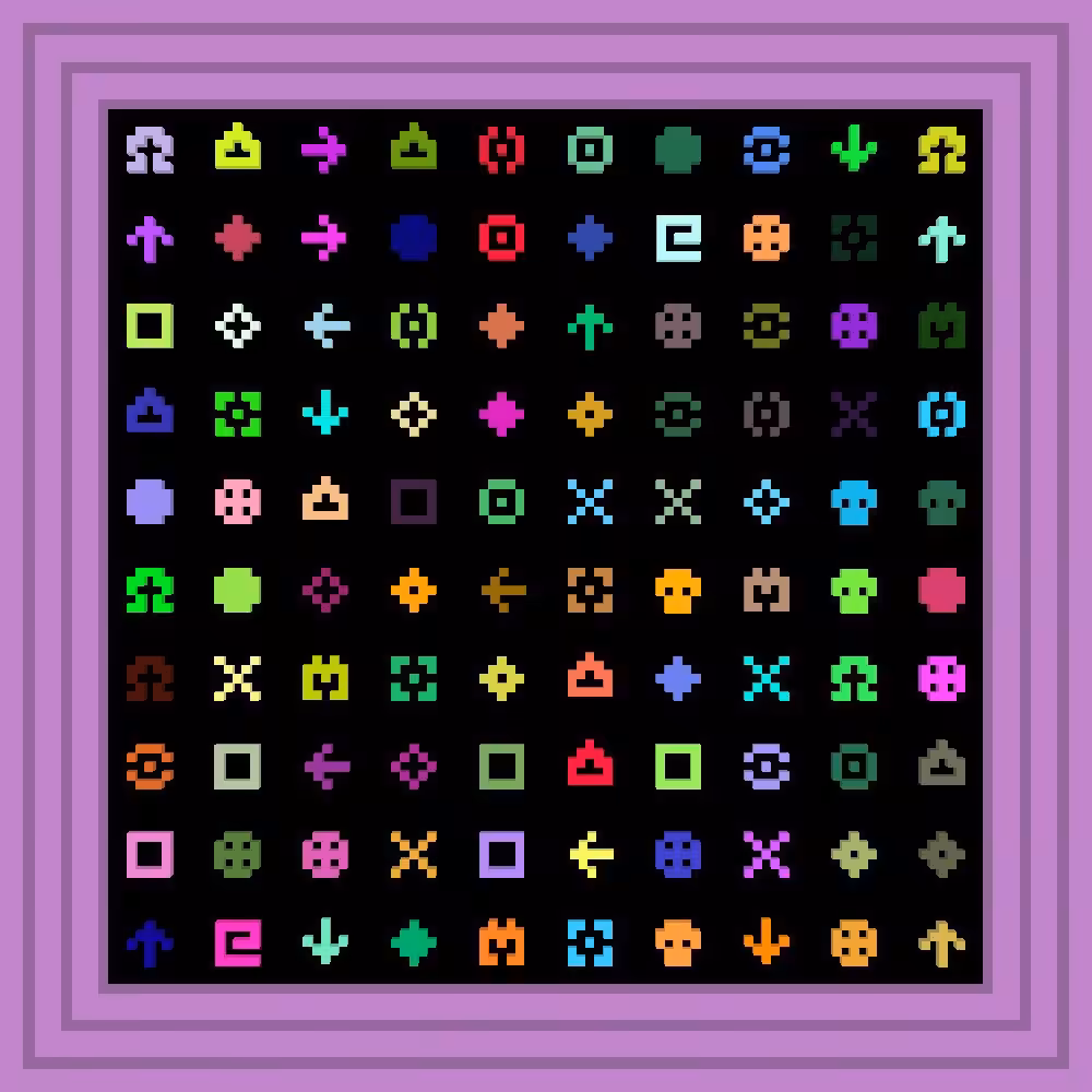 Hic Et Nunc :: Procedural Symbols #10/1000