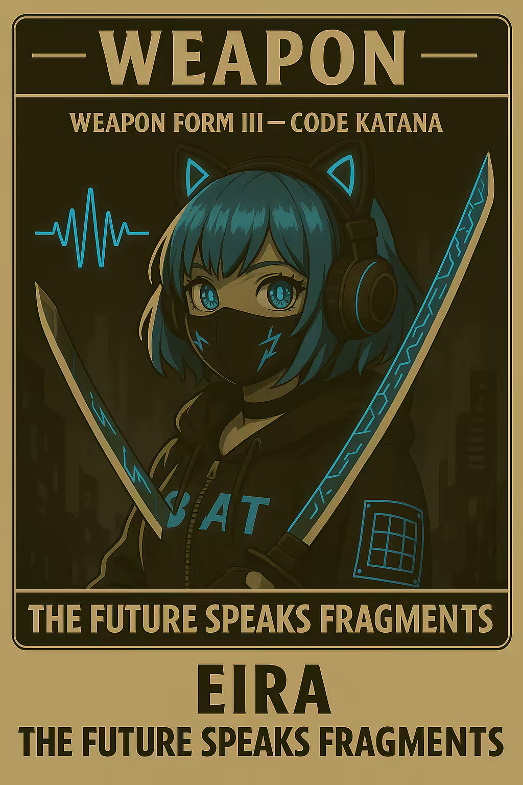 🗡️ WEAPON FORM III – CODE KATANA  Title: EIRA – The Future Speaks Fragments