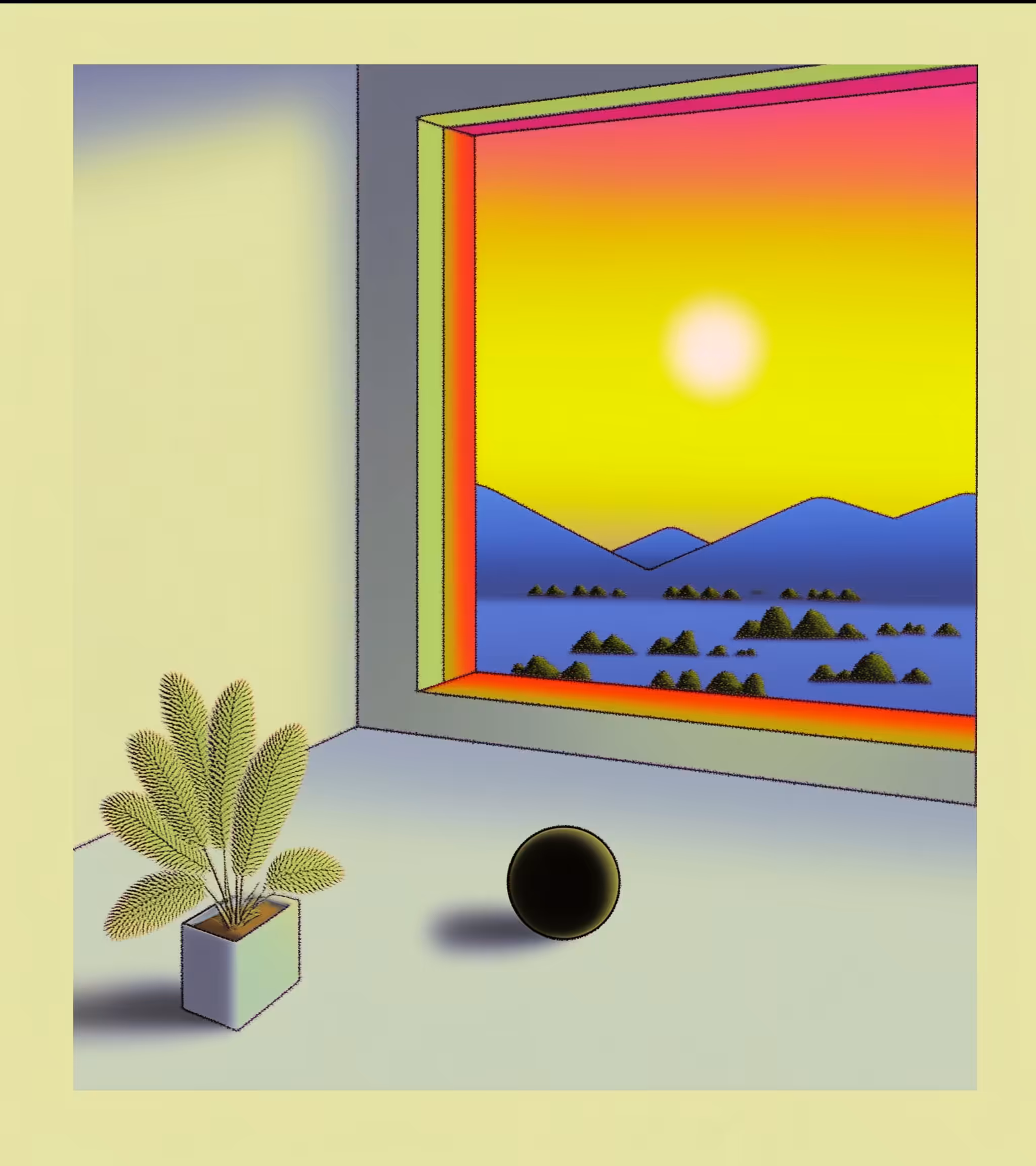 trapped somewhere between longing and resignation