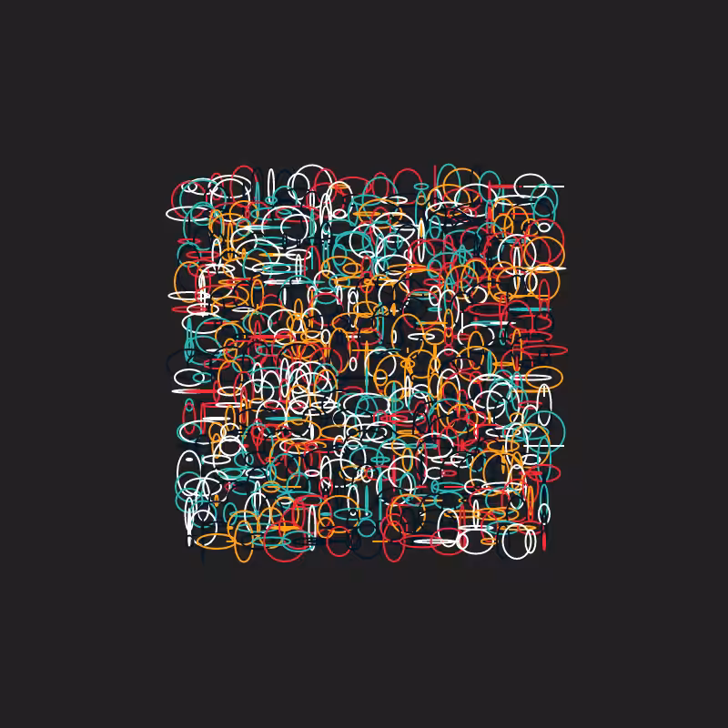 Scribbled Rings #4
