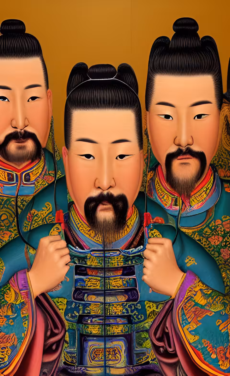 Ancient Paintings : Three Cousins 