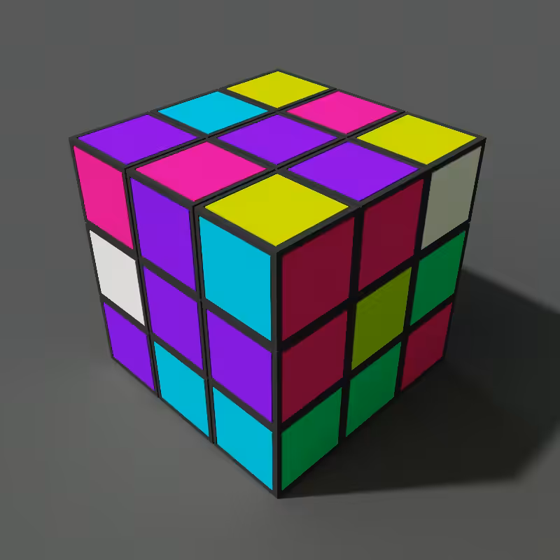 Rubik's cube in Voxel #1