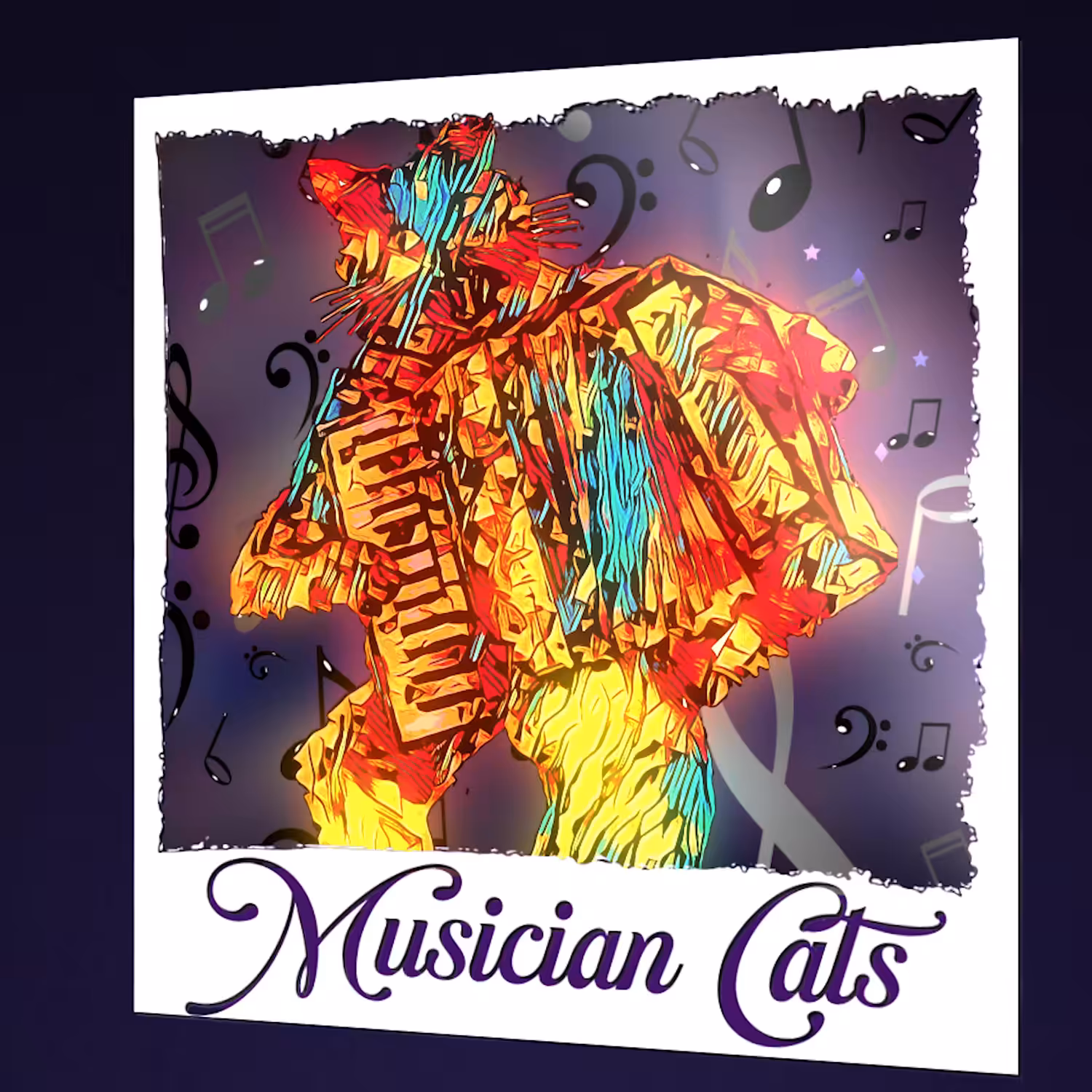 Musician Cats - Accordion 