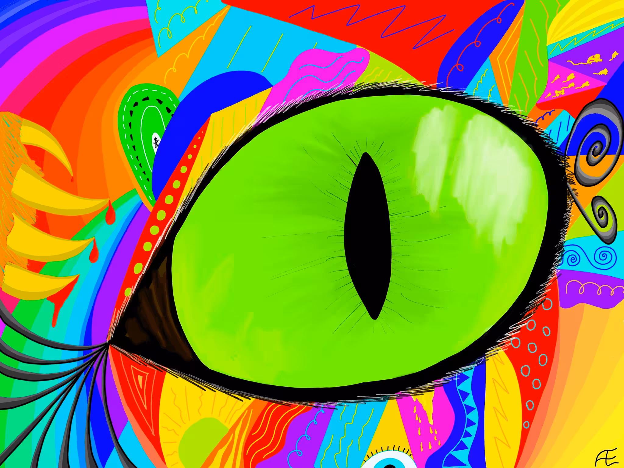 cateye abstract
