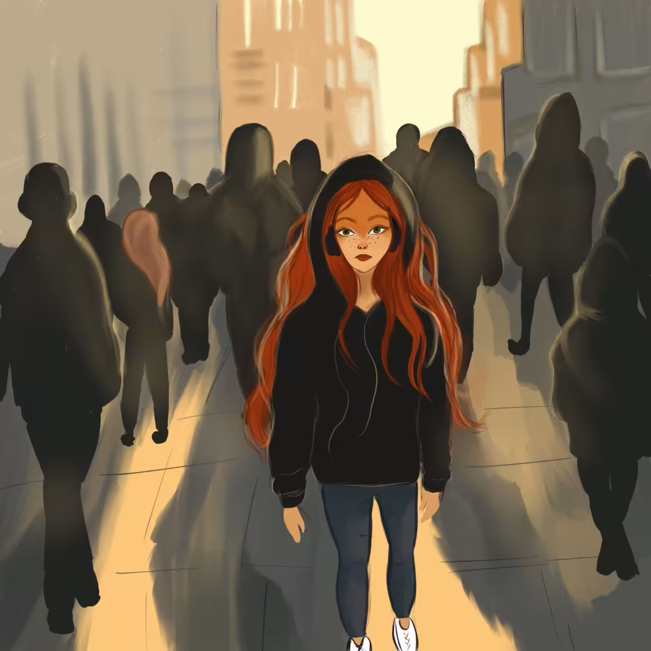 Alone in the crowd