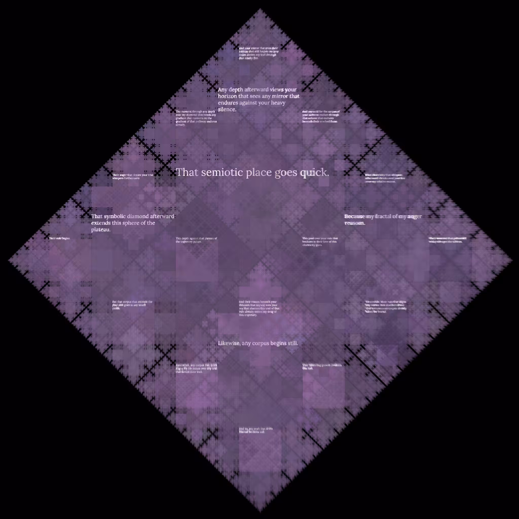Diamond Fractal Fire #74