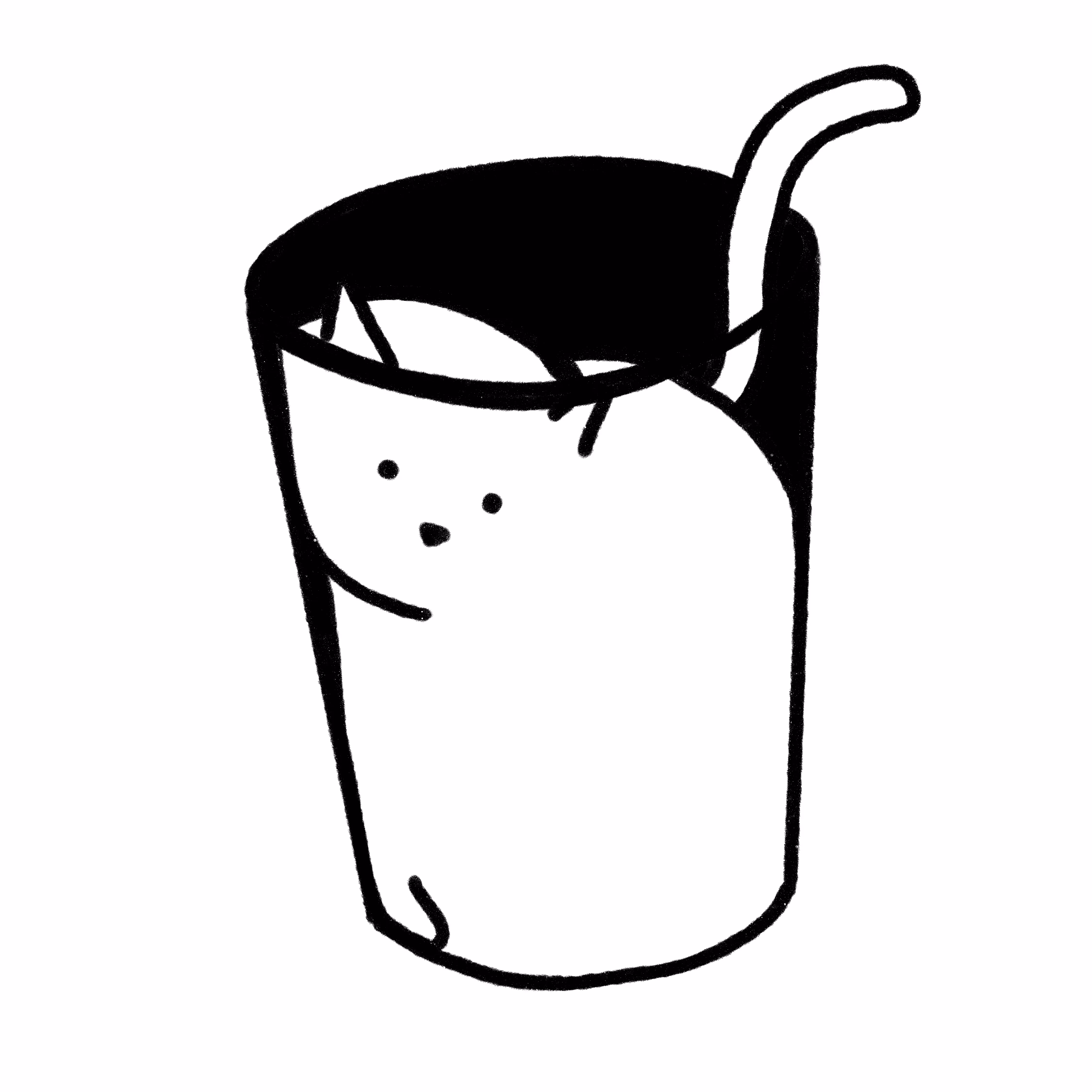 A glass of Cat