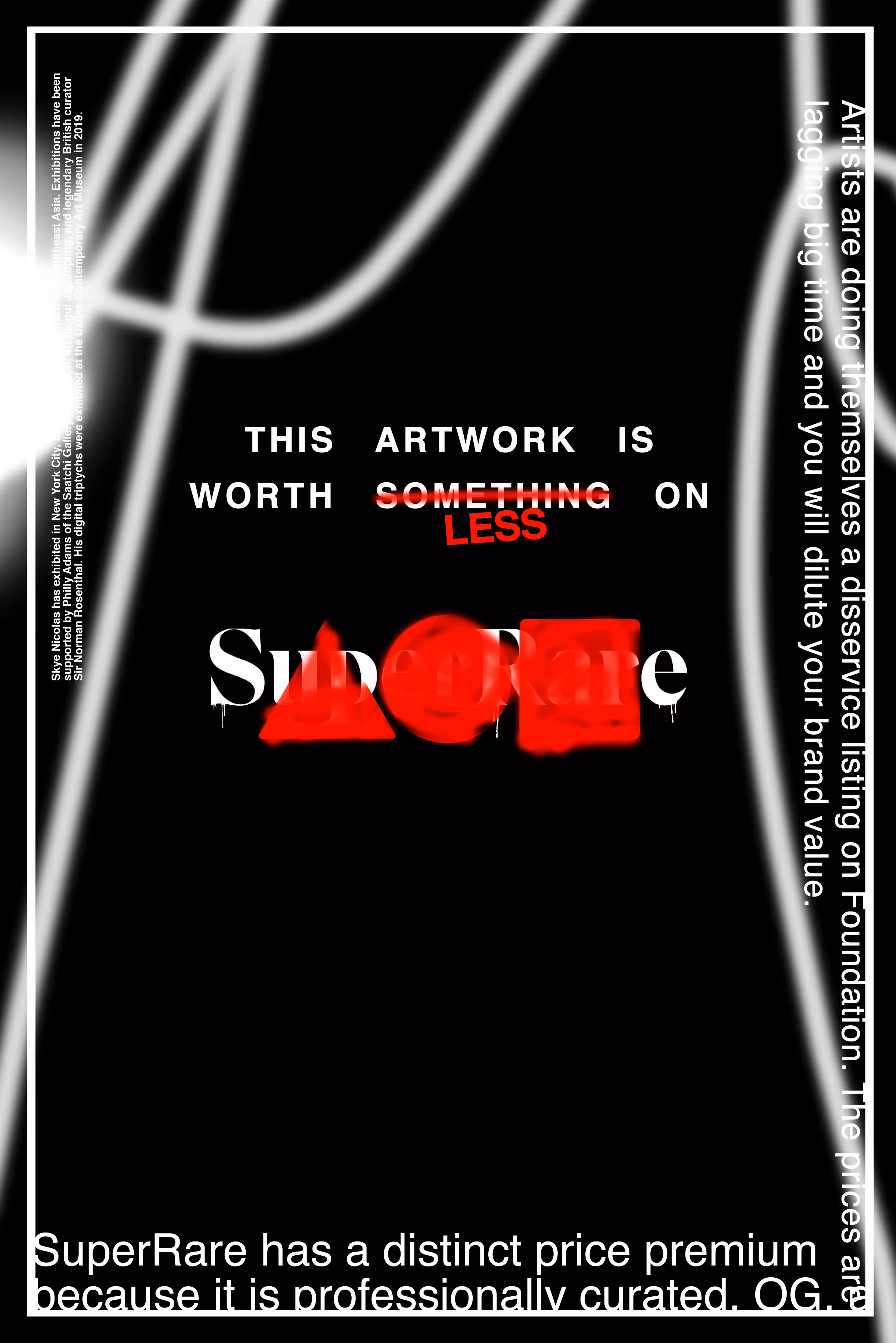 THIS ARTWORK IS WORTH LESS ON FOUNDATION [BLK VARIANT EDITION]