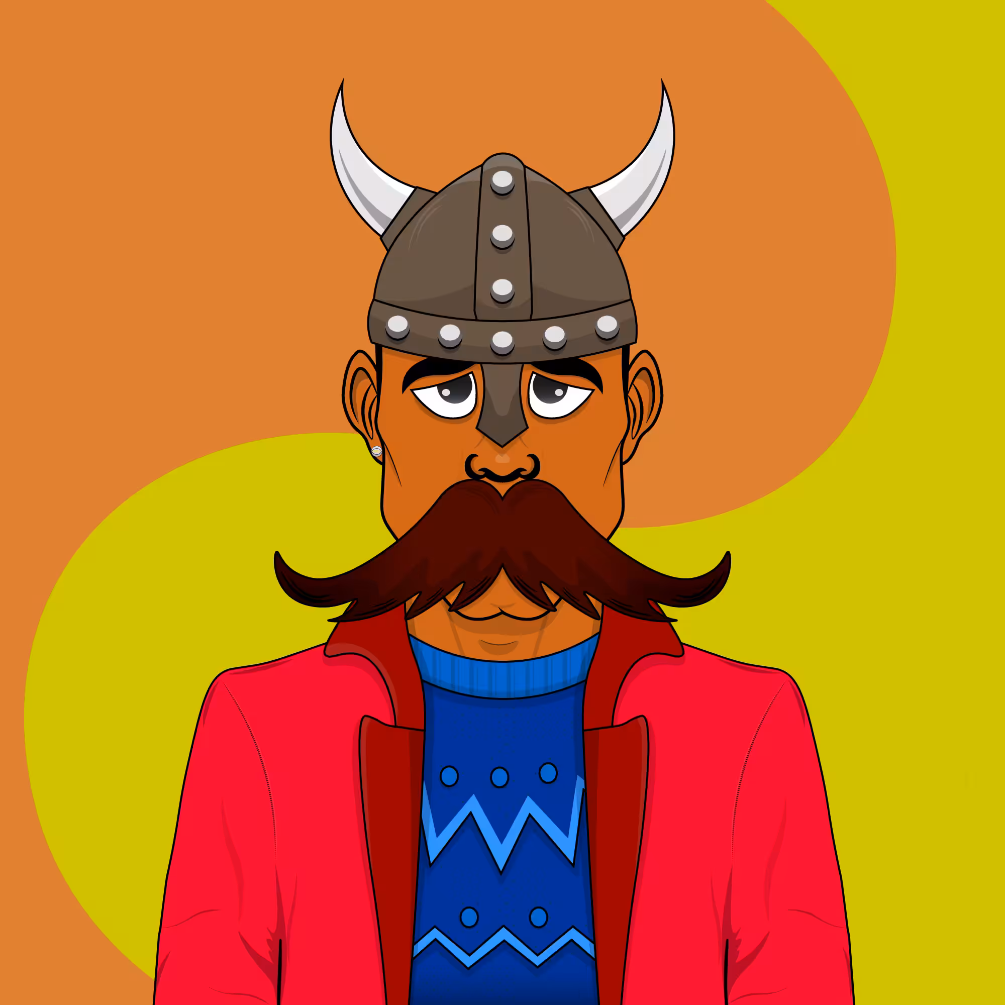 Mustachioed #222