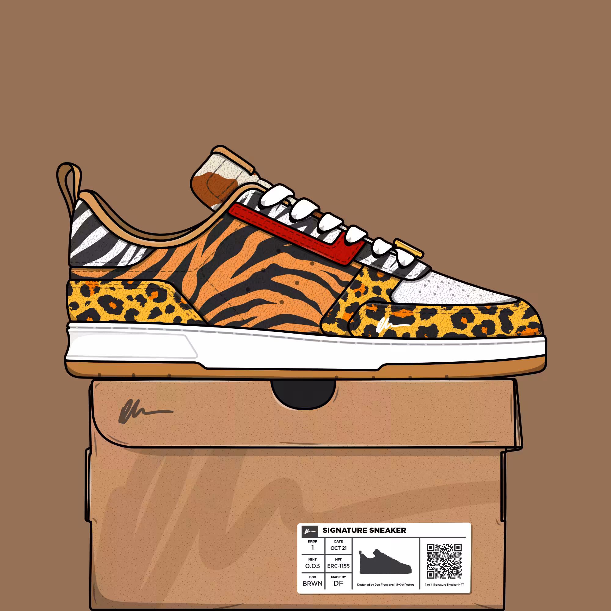 Signature Sneaker 'Animal' - #050